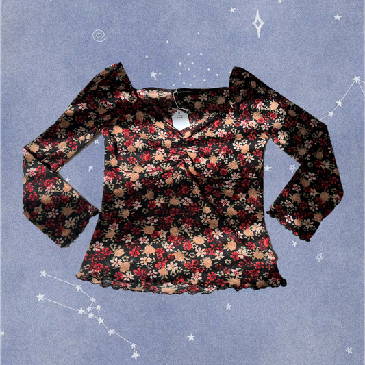 Floral Pattern Top UK 8-10