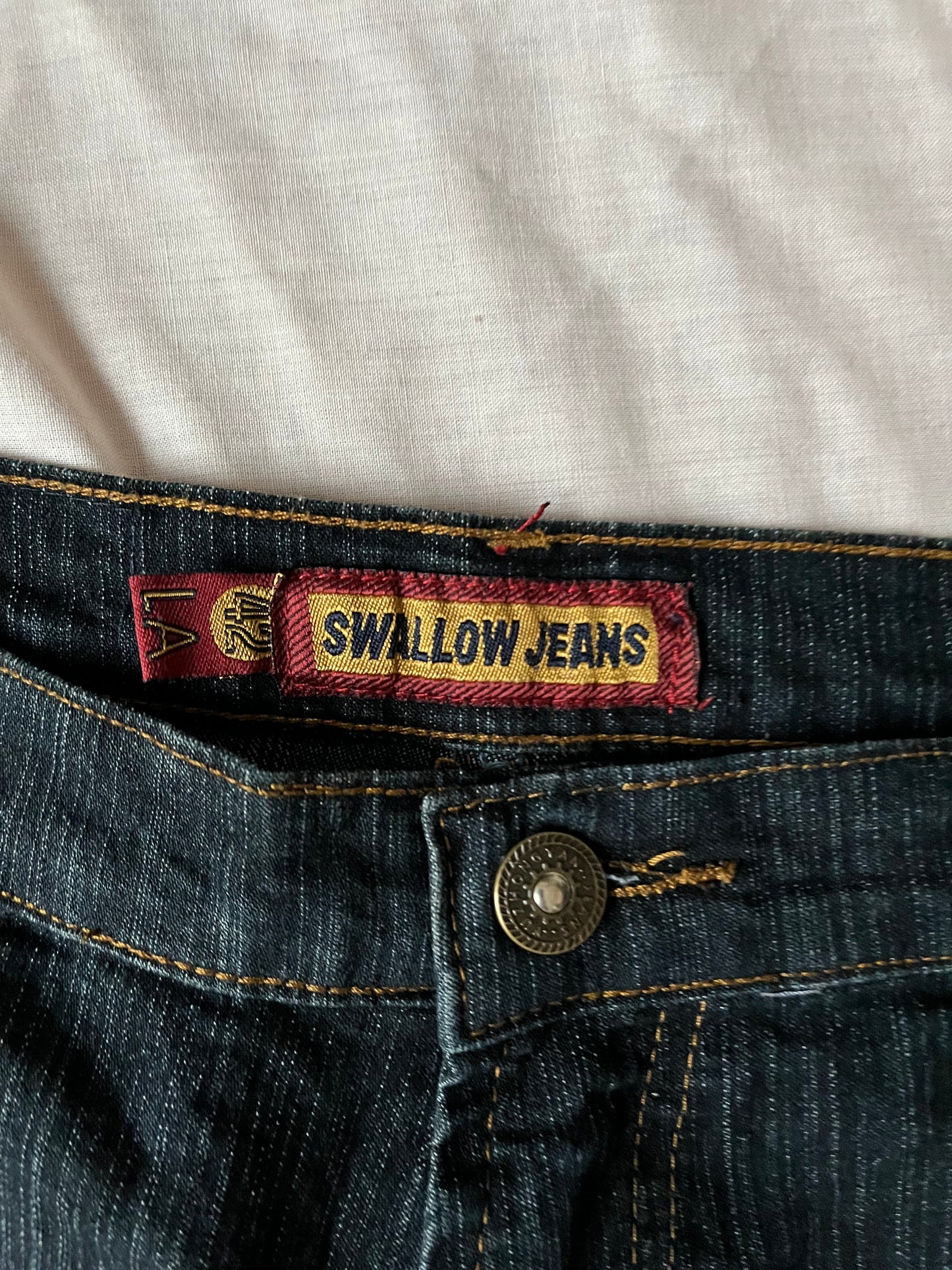 Butterfly Embroidered Jeans - UK 12