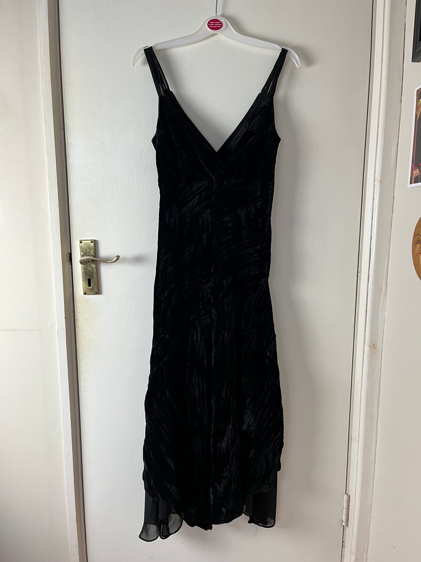 Black Velvet Dress UK 8