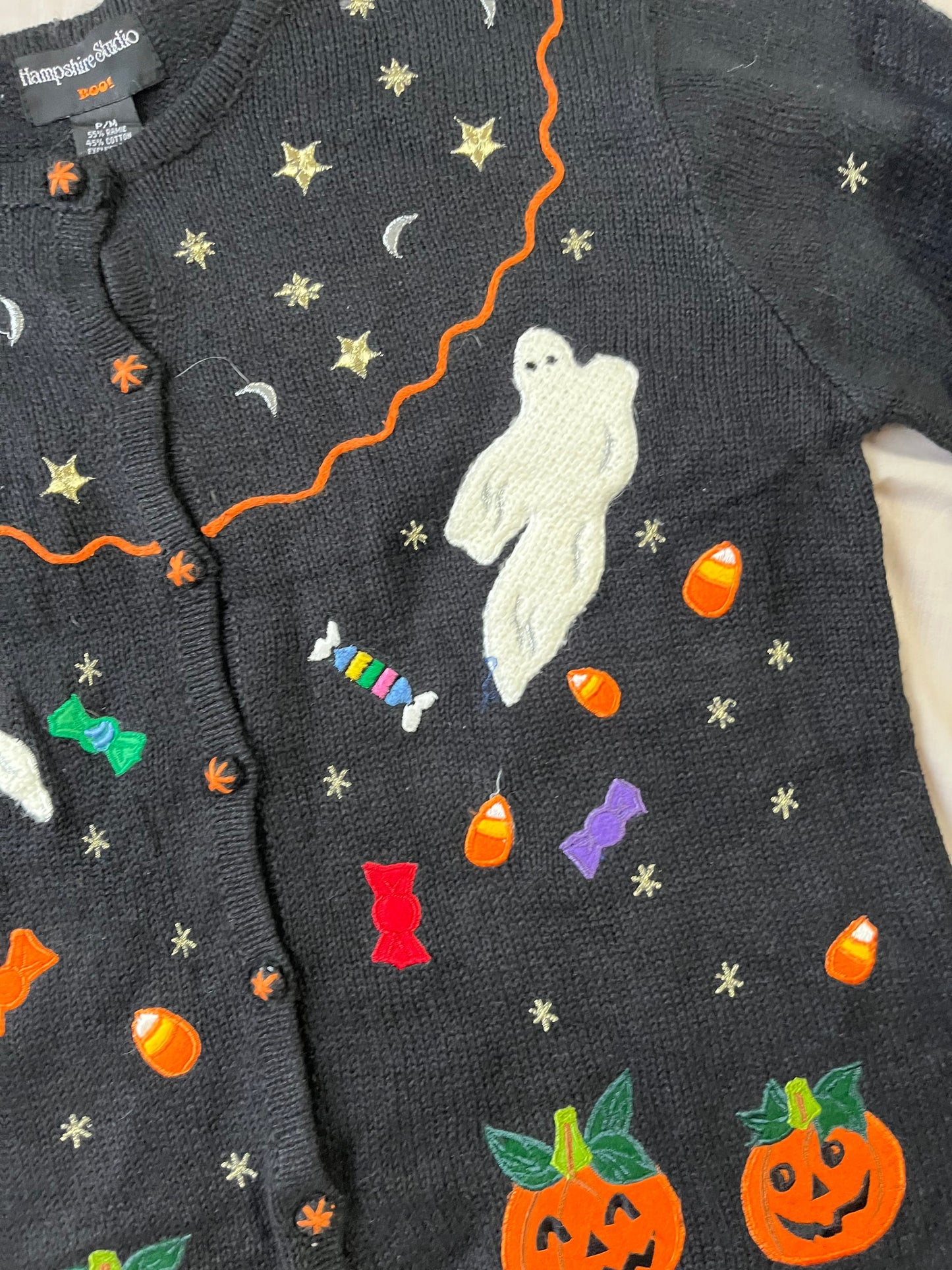 Phantom 1990s Halloween Cardigan M