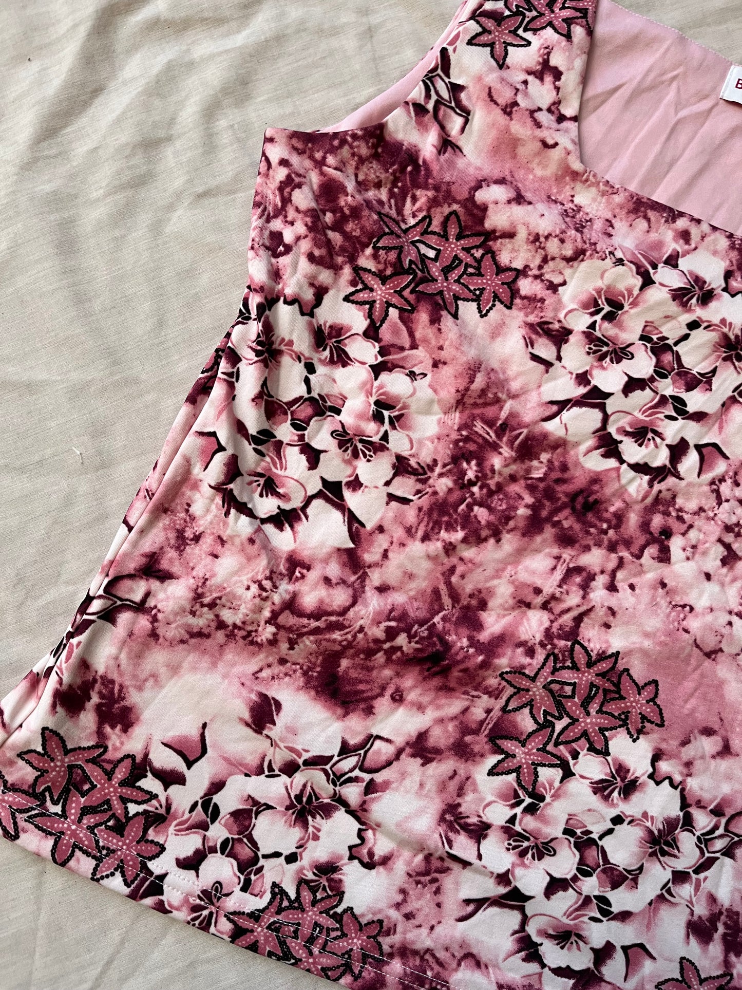 Pink Floral Top - UK 10