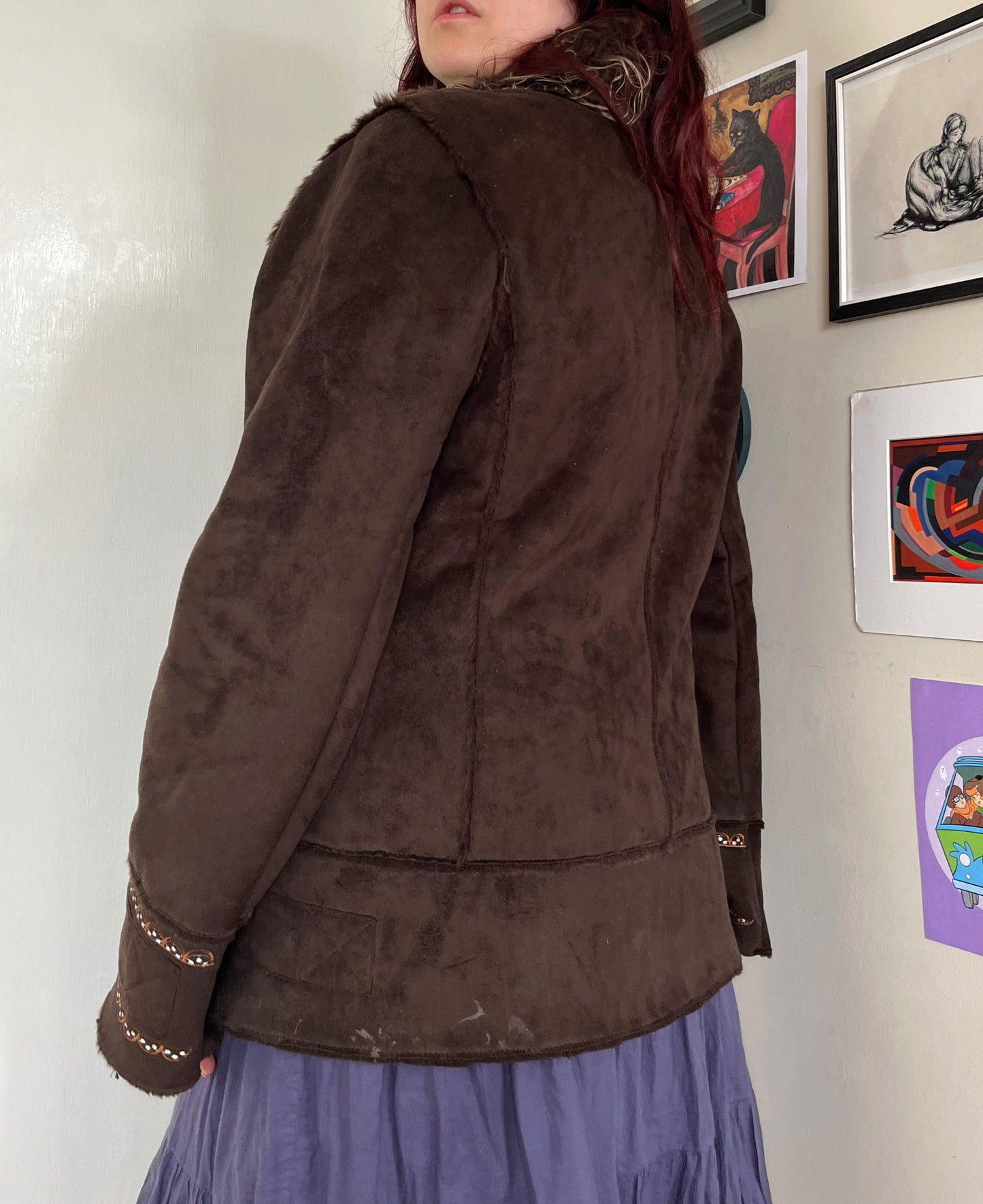 Ella Afghan Coat UK 14-16