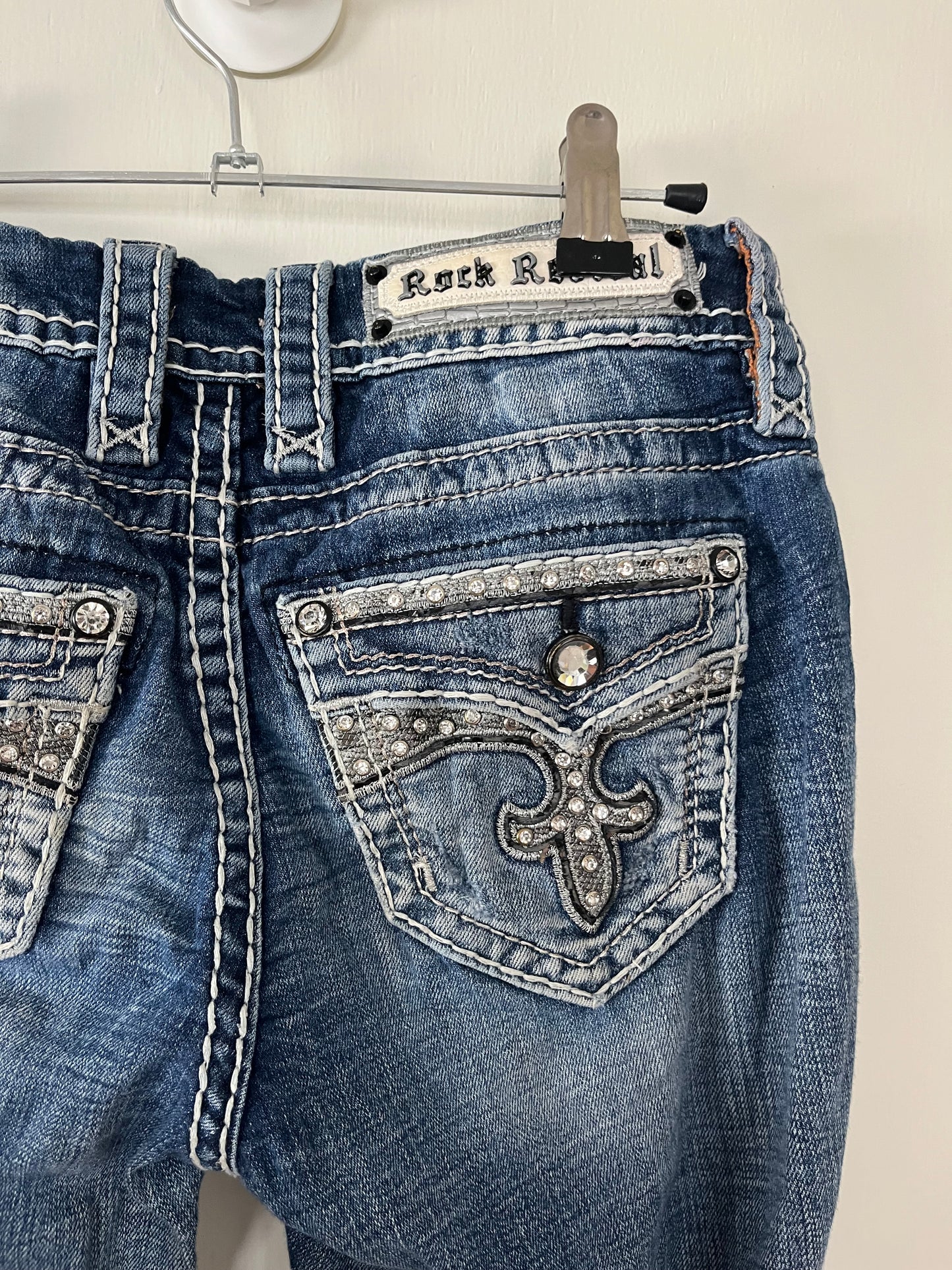 Y2K Rock Revival Jeans UK 6-8