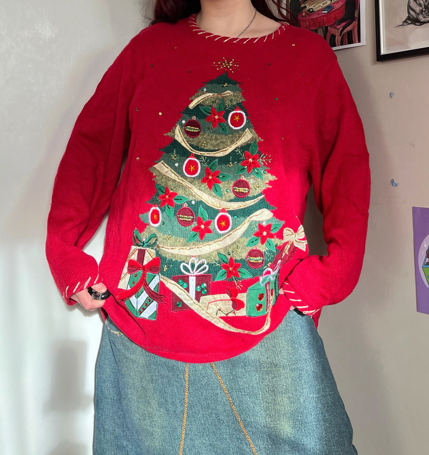 Yuletide 1990s Jumper UK 4-18/XL