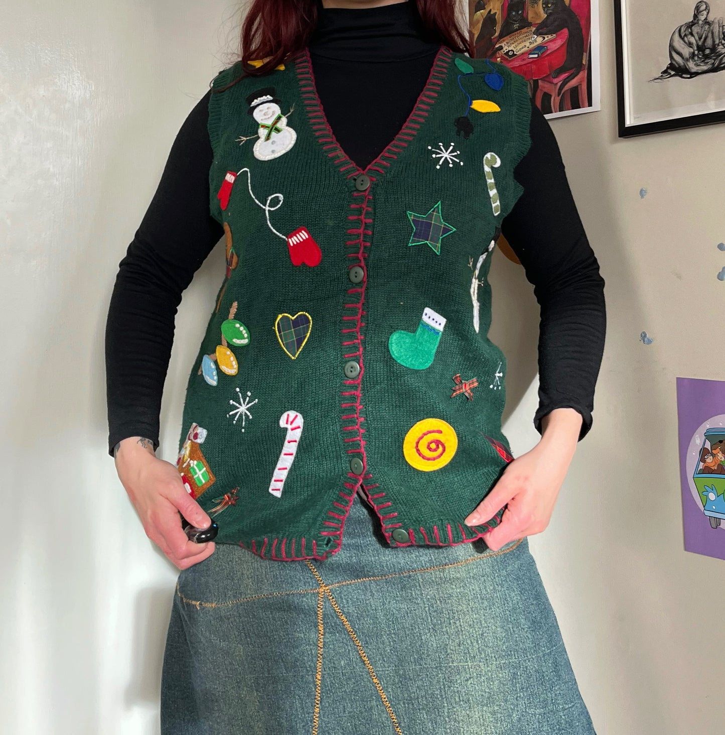 Frosty 1990s Sweater Vest UK 4-14