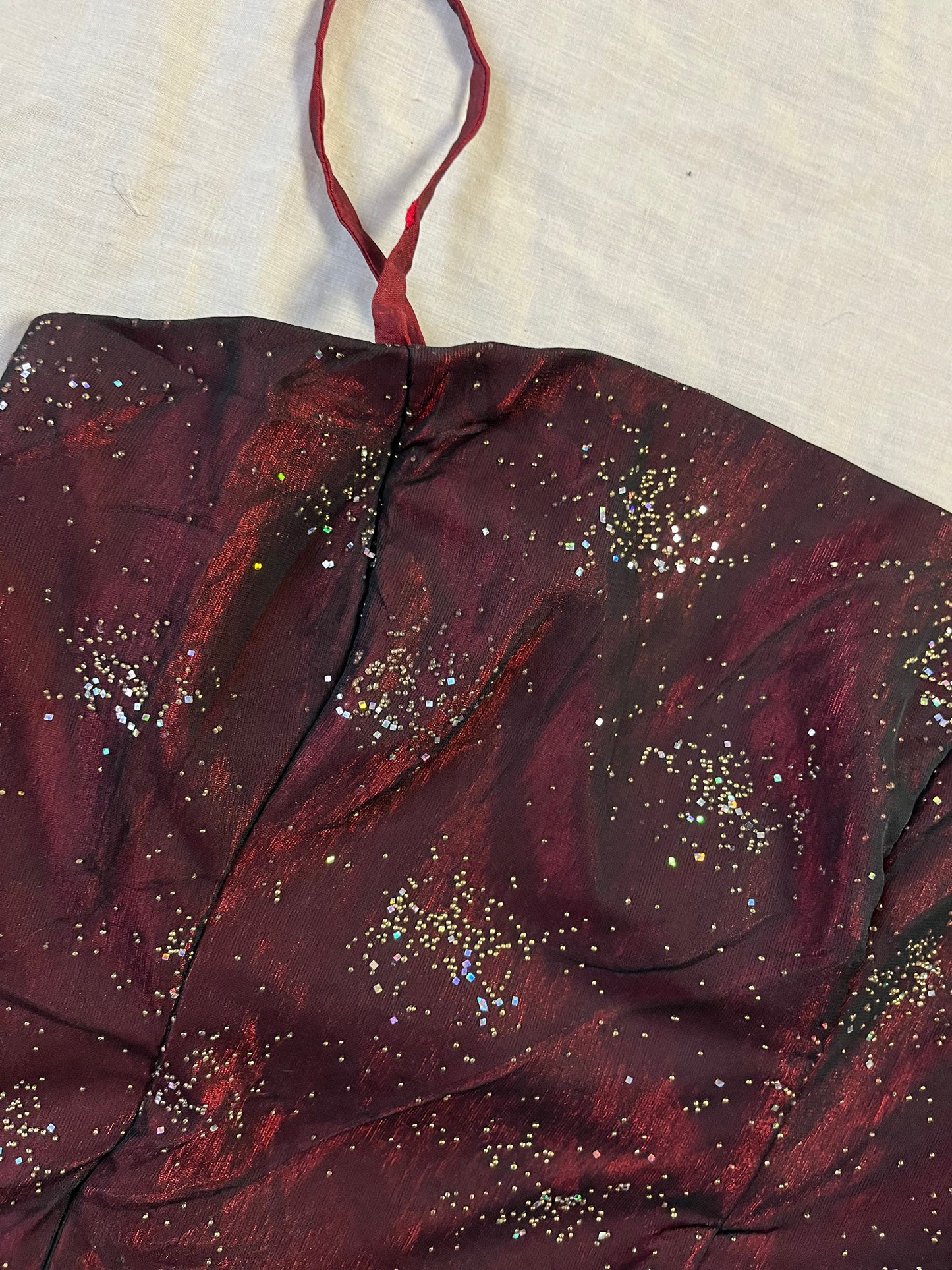 Glittery Satin Corset Top UK 10