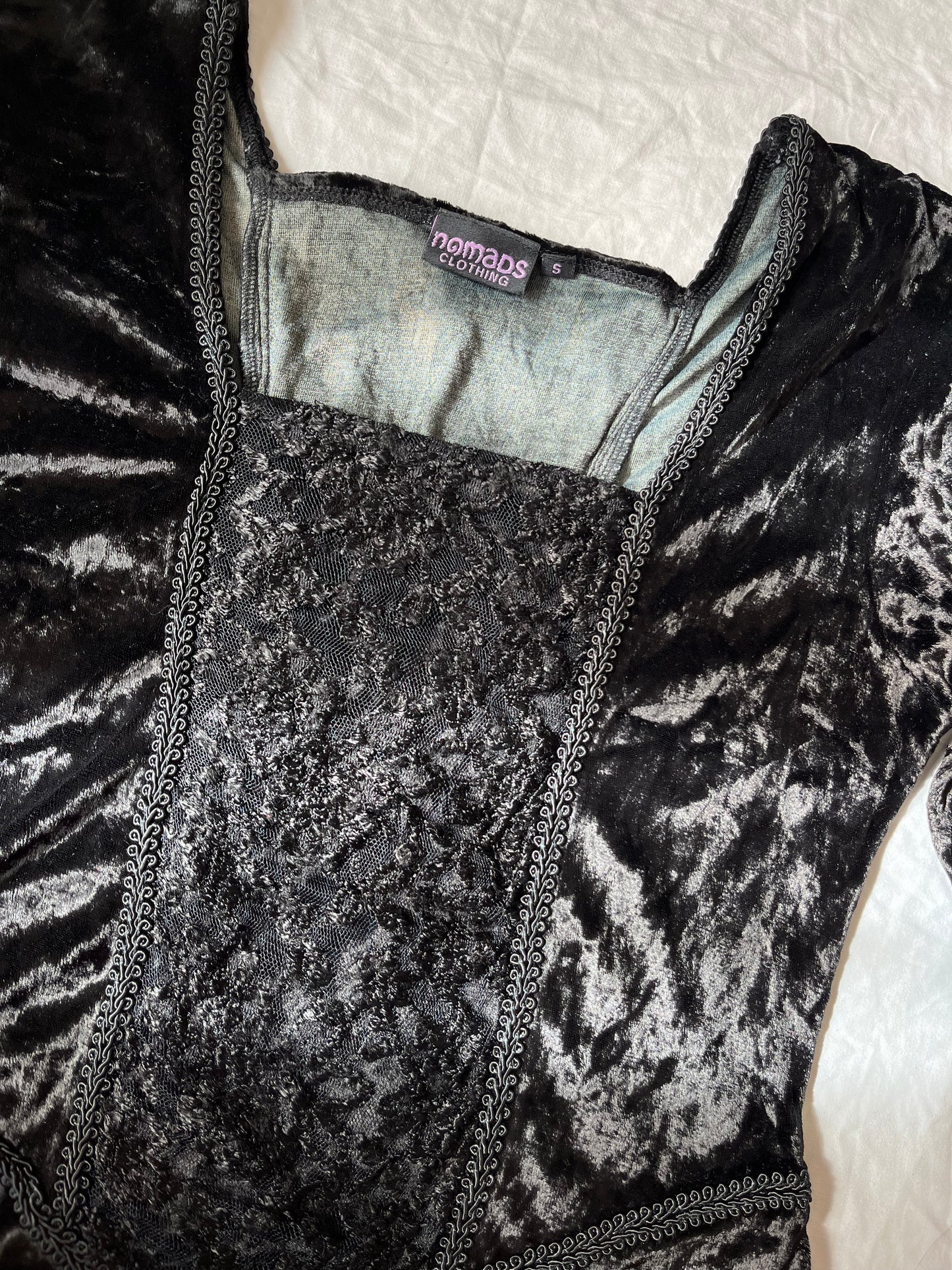 Nomads Velvet Dress UK 10