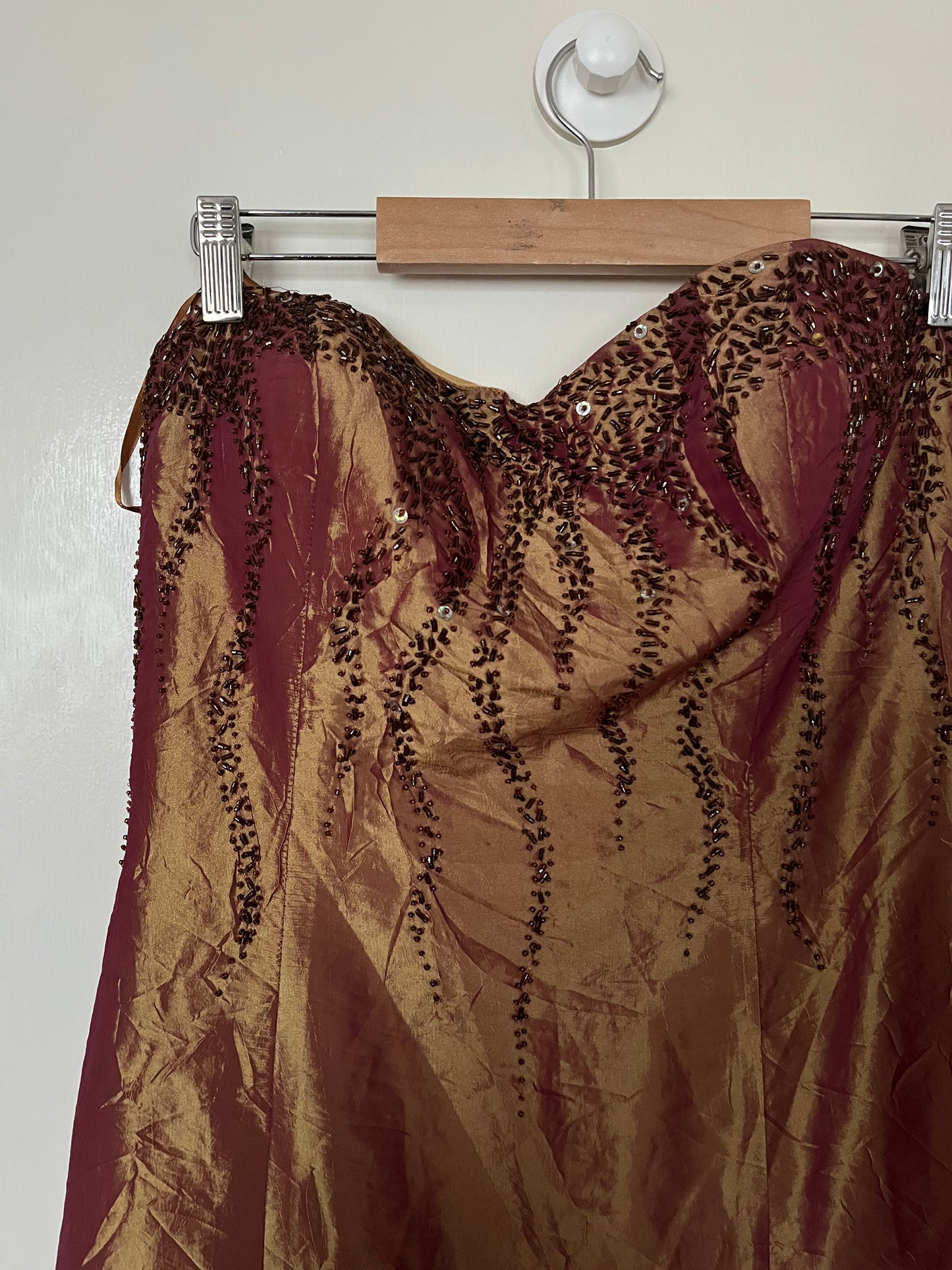 Gold Evening Dress UK 12