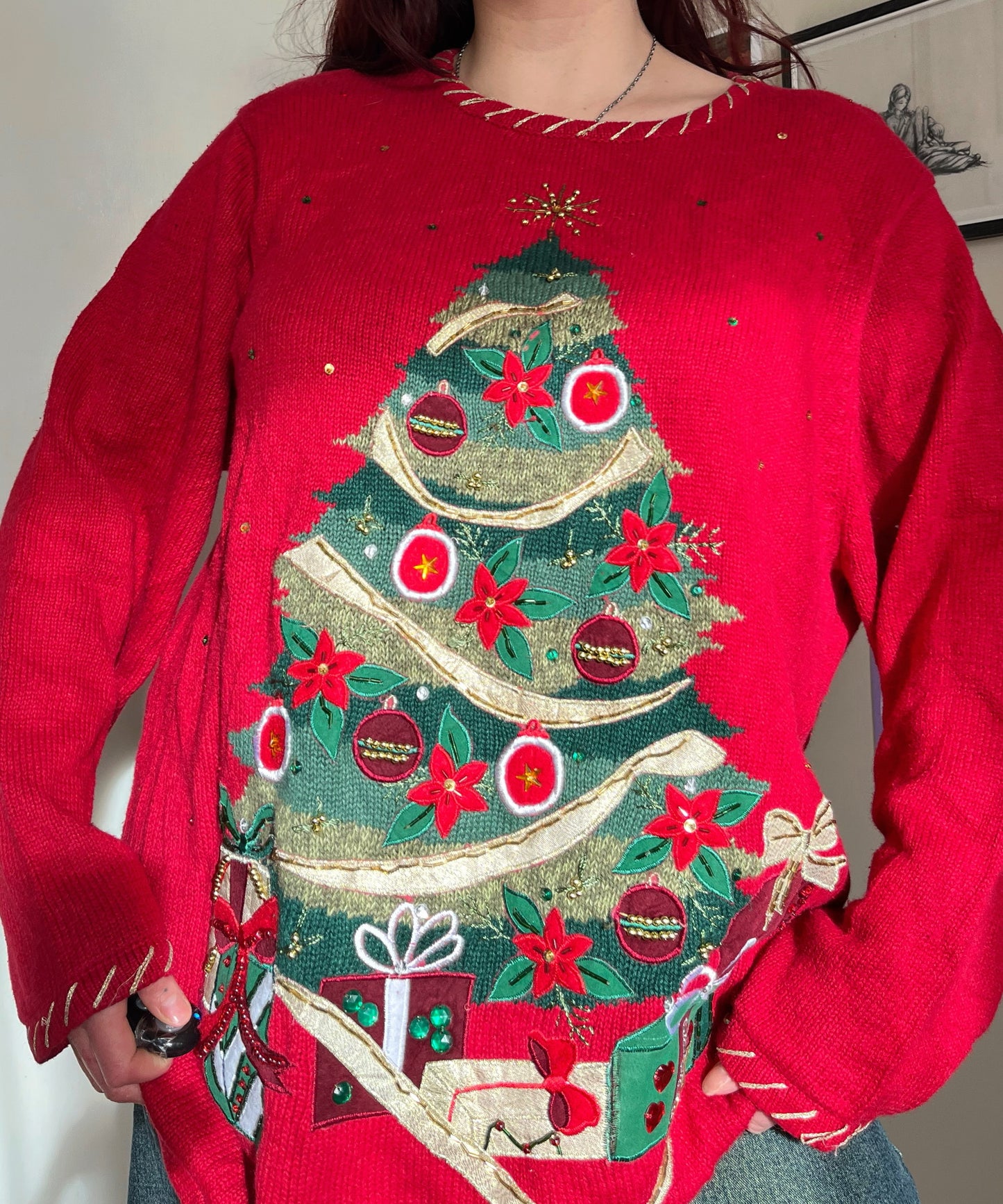 Yuletide 1990s Jumper UK 4-18/XL