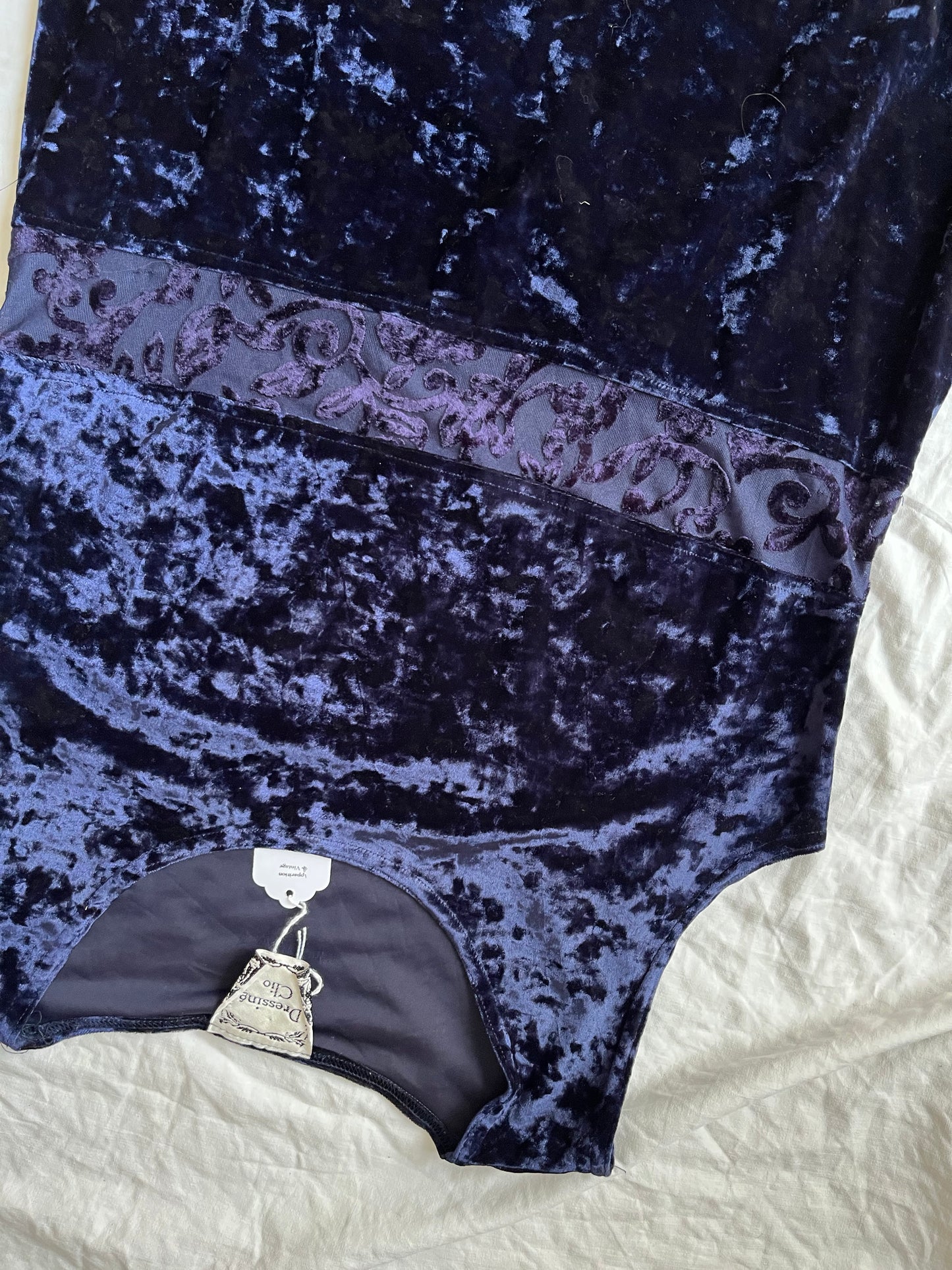 Blue Velvet Dress UK 14-16