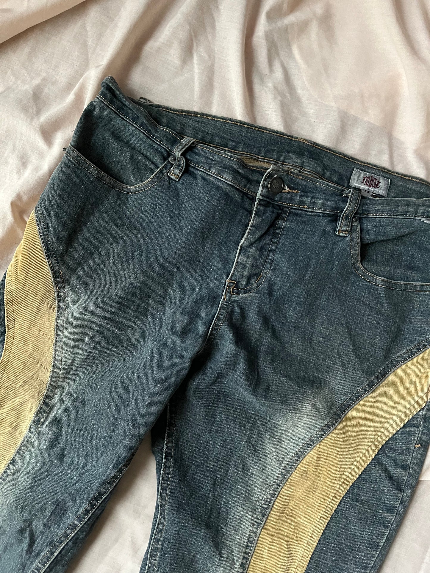 Corduroy Striped Jeans - UK 12