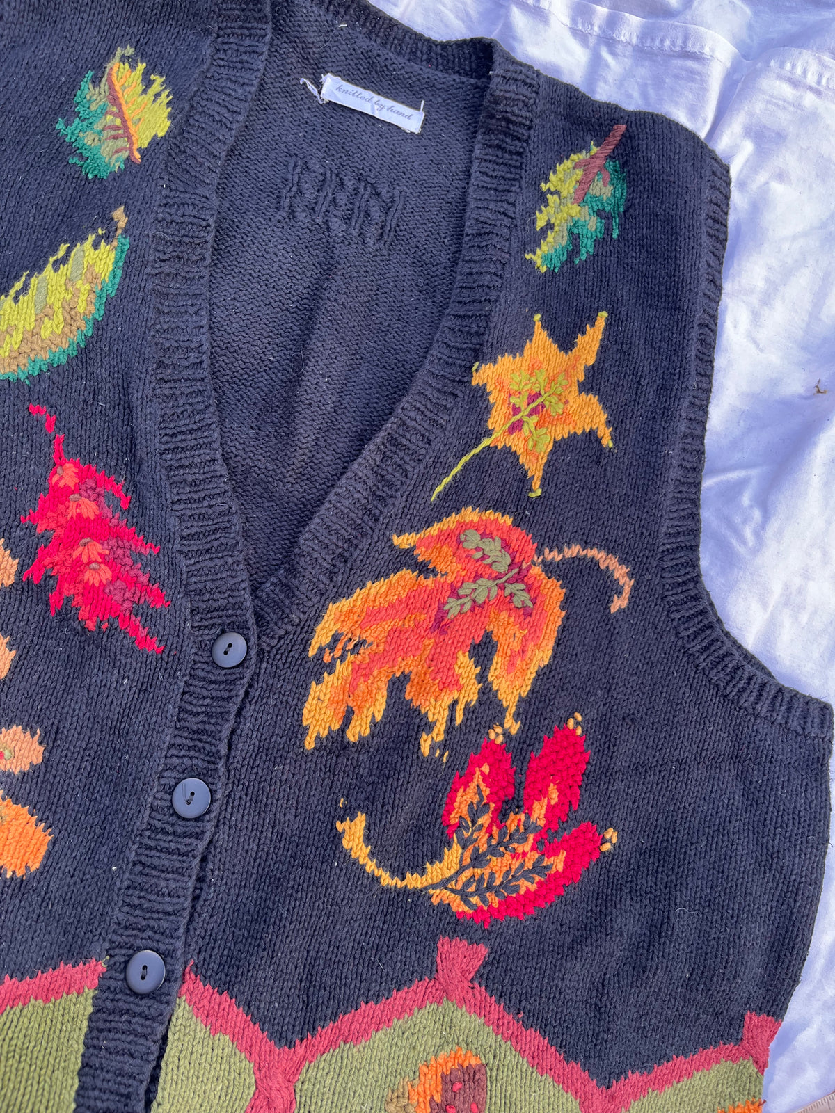 Autumn Leaves Sweater Vest XXL