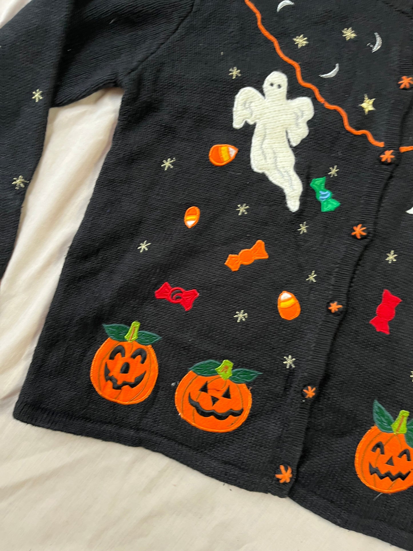 Phantom 1990s Halloween Cardigan M