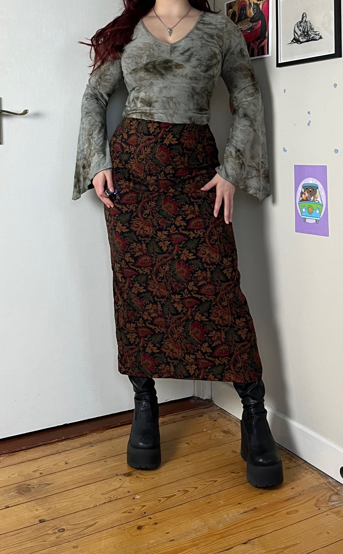 Floral Maxi Skirt UK 10