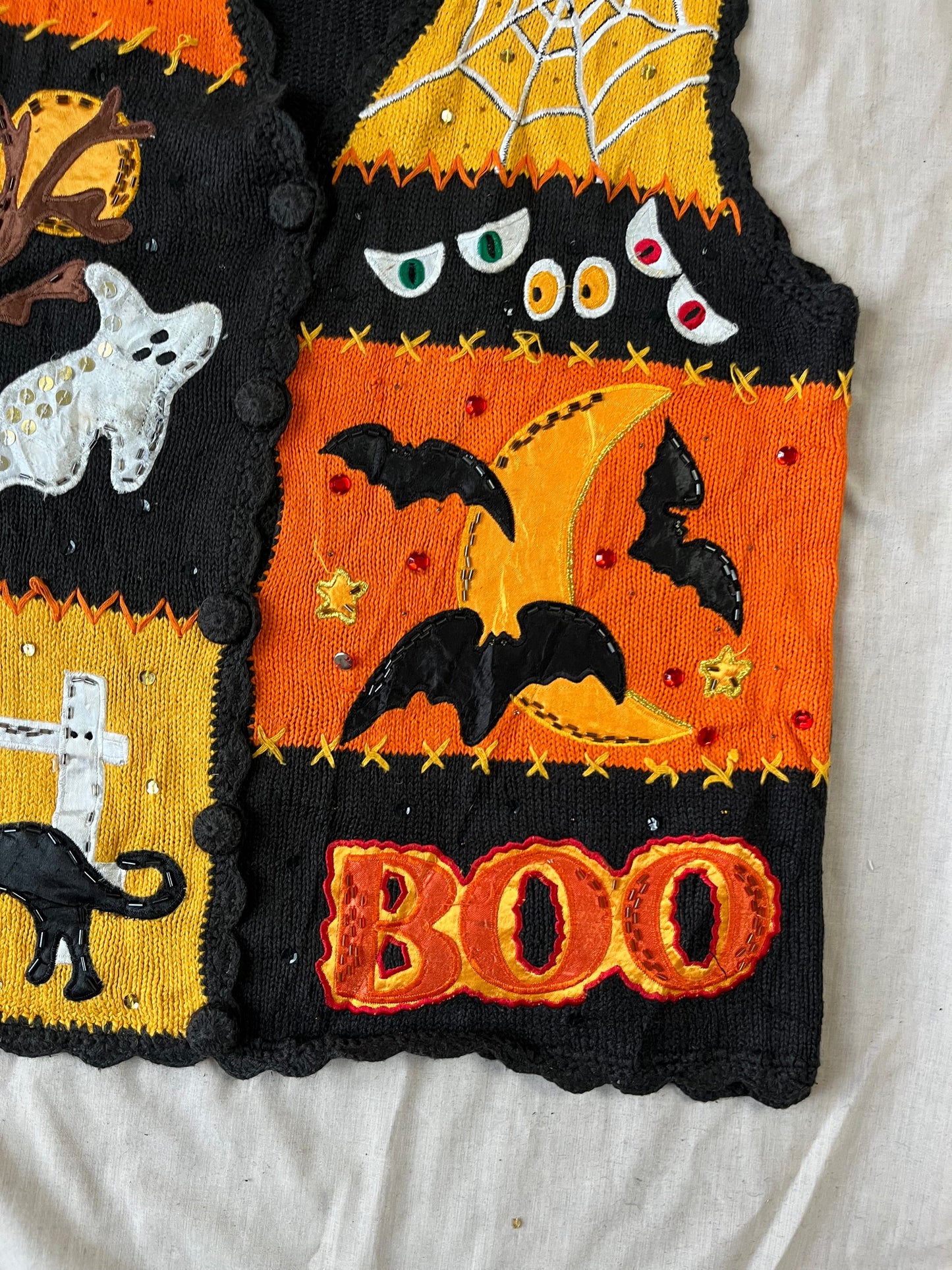 Banshee 1990s Halloween Sweater Vest M