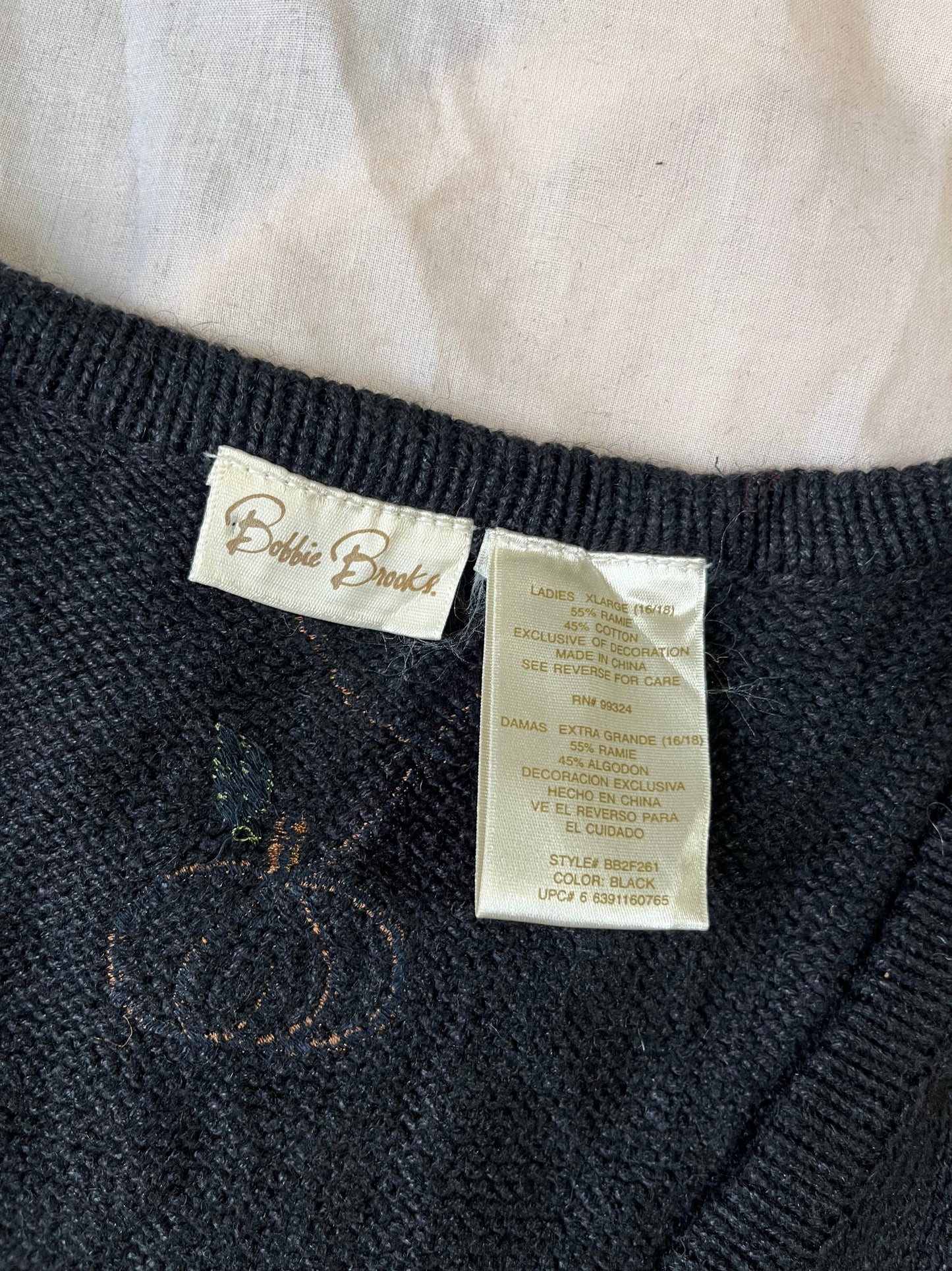 Pumpkin Spice 1990s Halloween Sweater Vest M/L