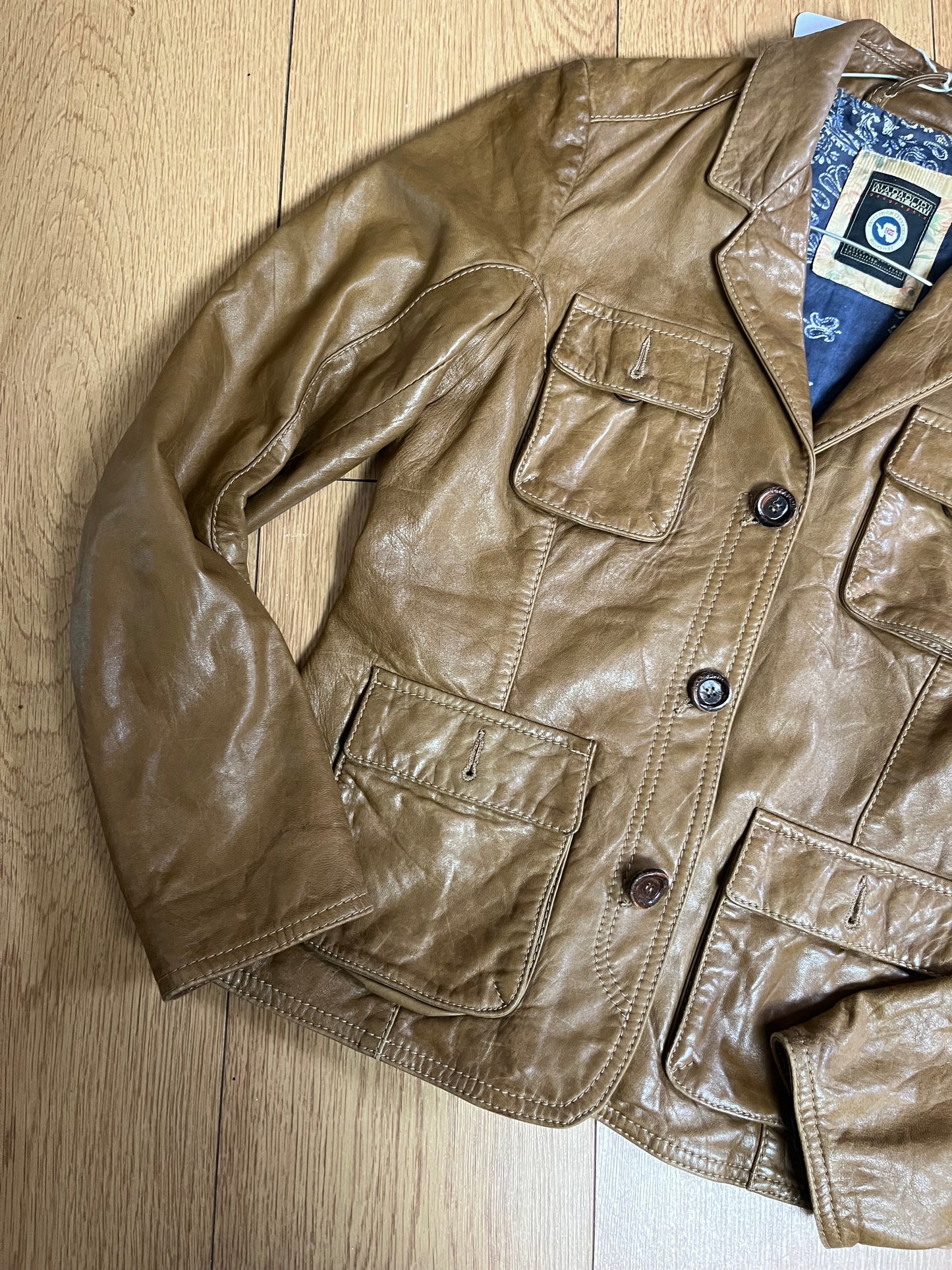 Brown Leather Jacket UK 8-10
