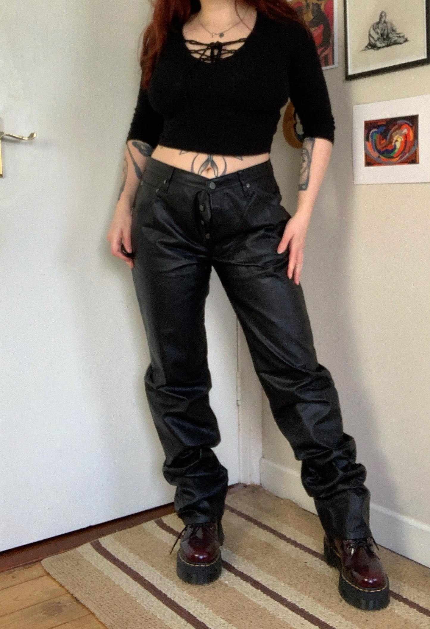 Rachel Leather Pants by Cheap Monday UK 14-16