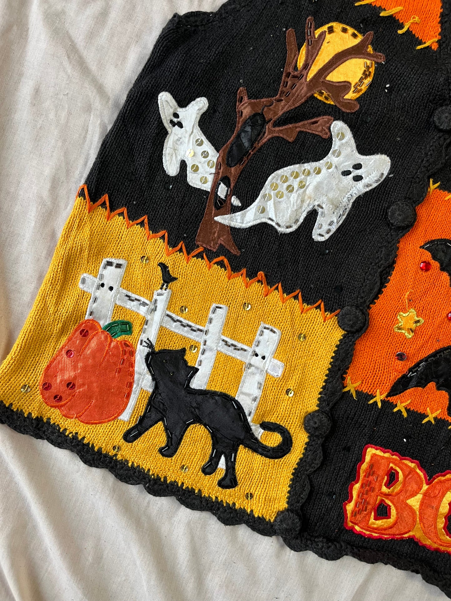 Banshee 1990s Halloween Sweater Vest M