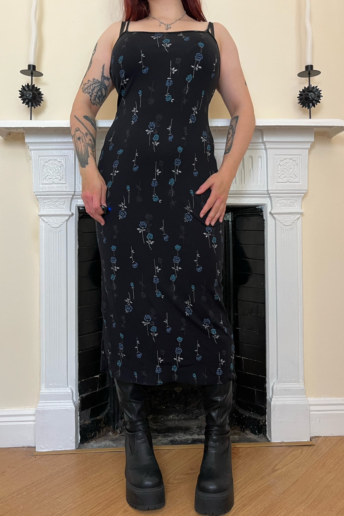 2000s Floral Dress UK 8-10