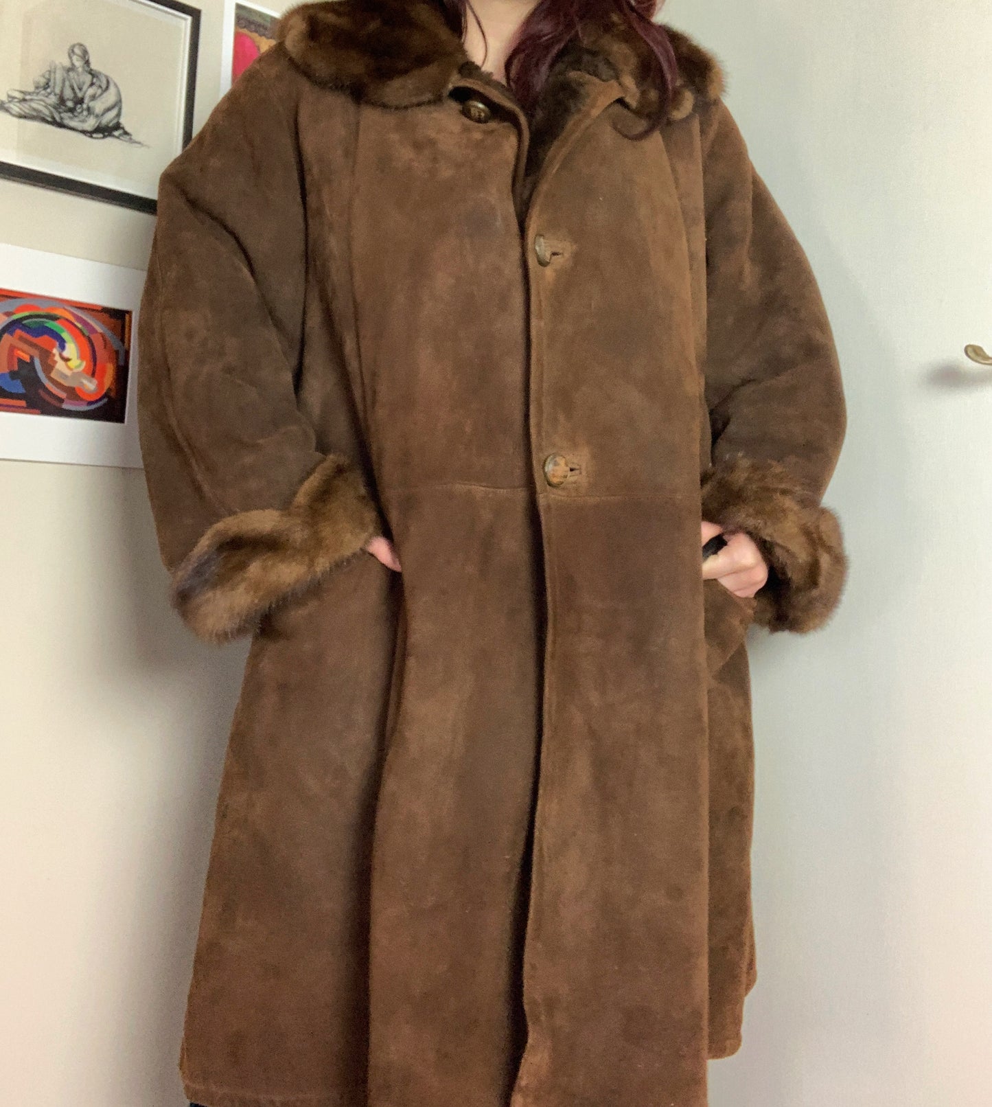 Lexi 90s Shearling Coat UK 18/XL