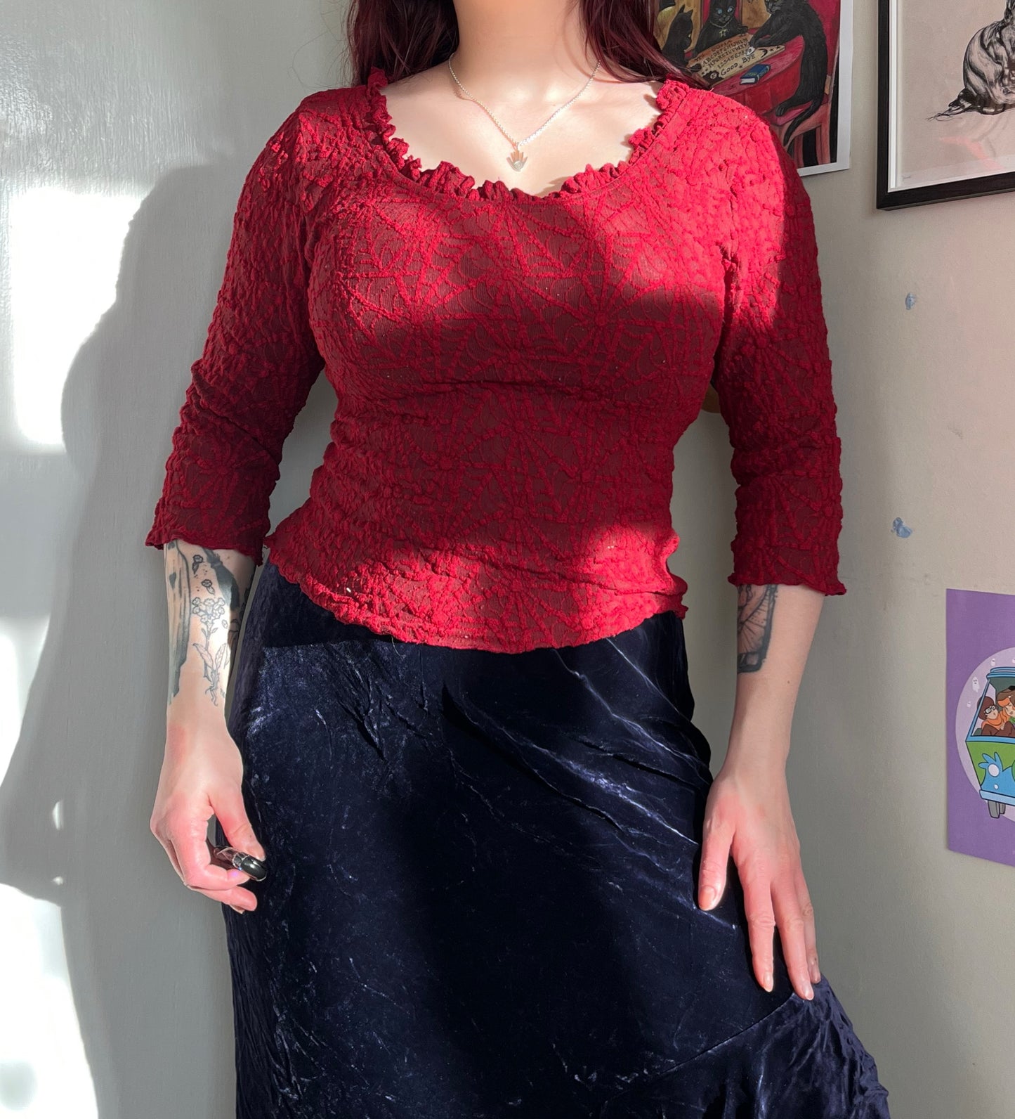 Red Orsay Top - UK 10