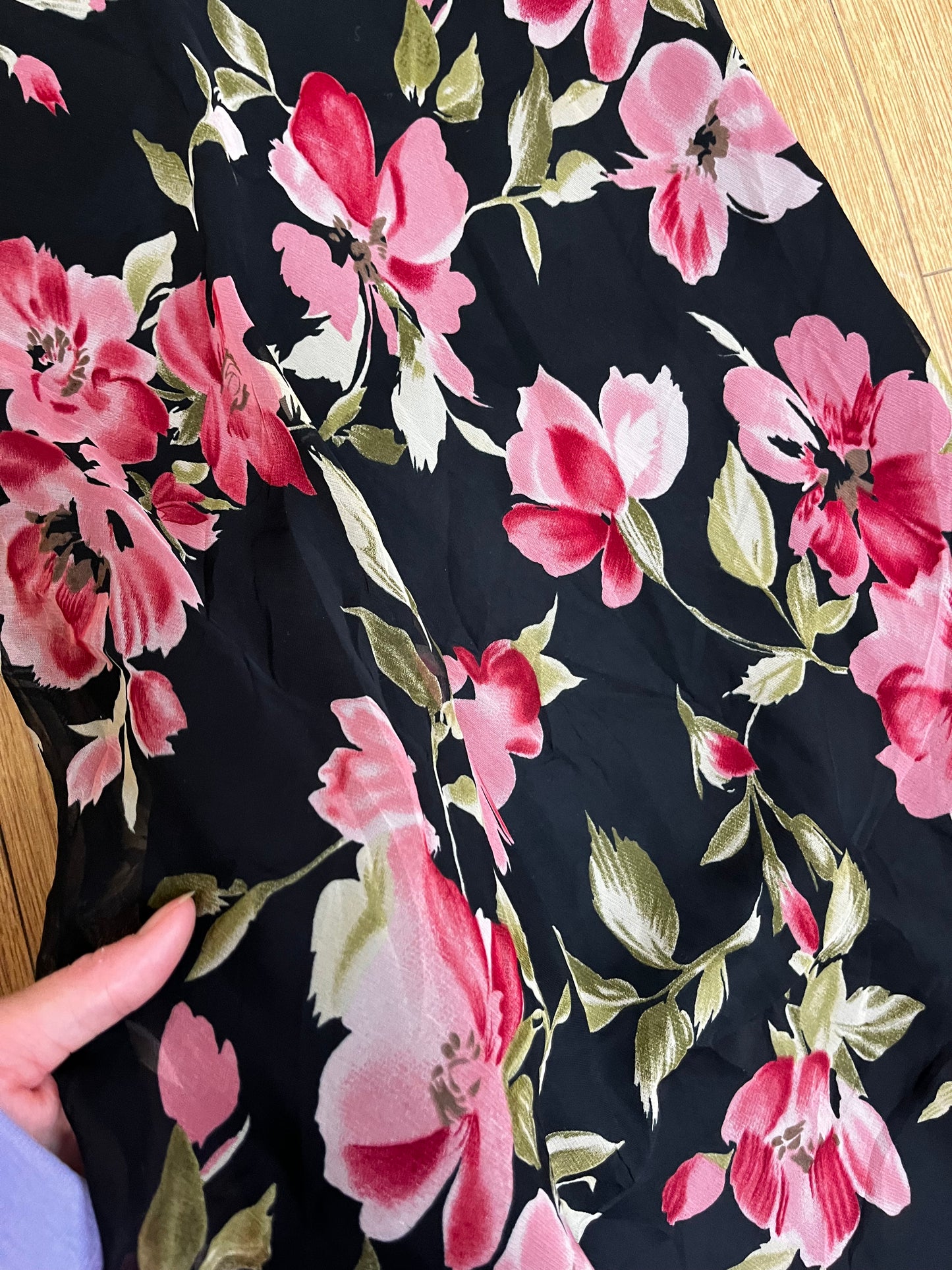 1990s Floral Dress UK 12