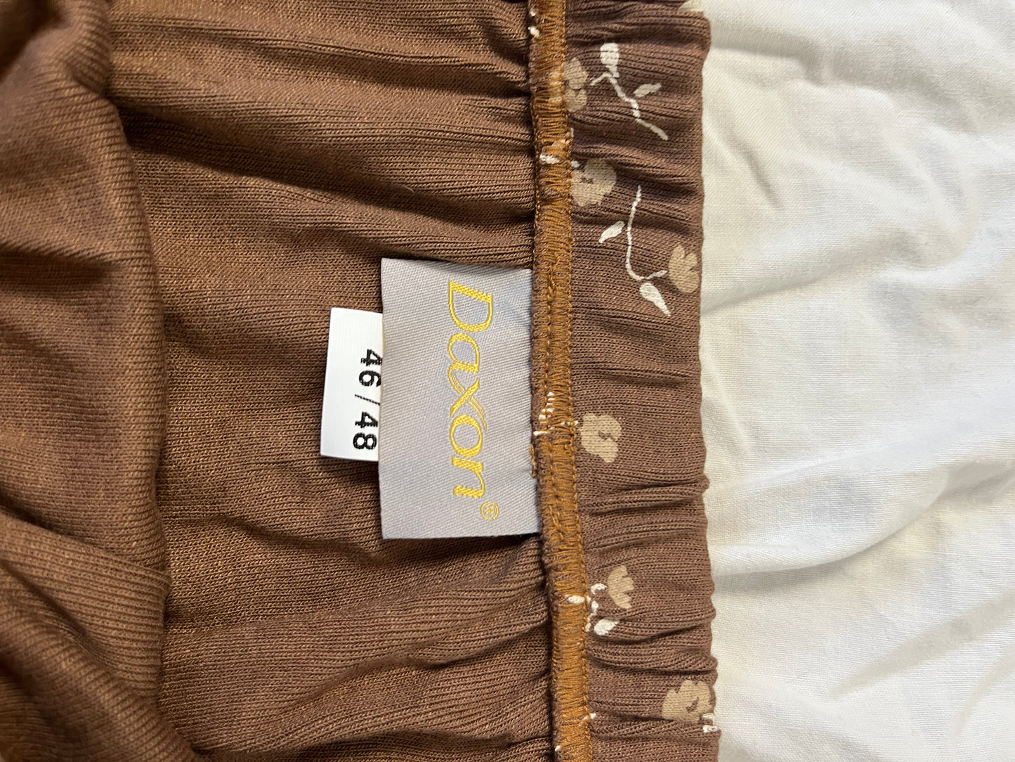 Brown Floral Skirt UK 12-14