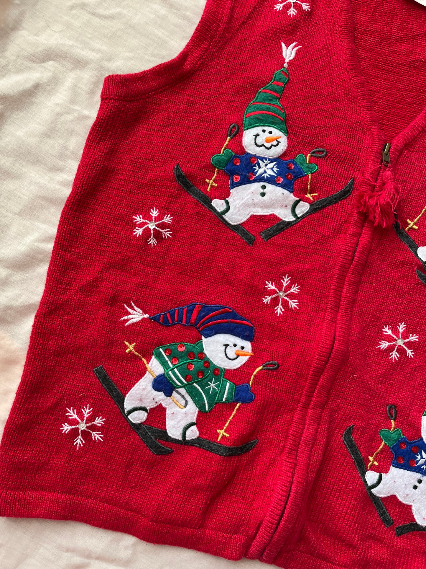 Let It Snow 1990s Sweater Vest UK 4-16/L