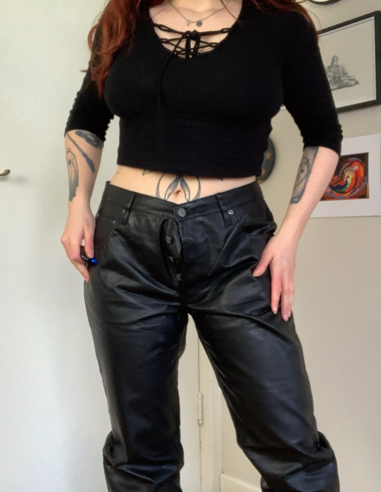 Rachel Leather Pants by Cheap Monday UK 14-16