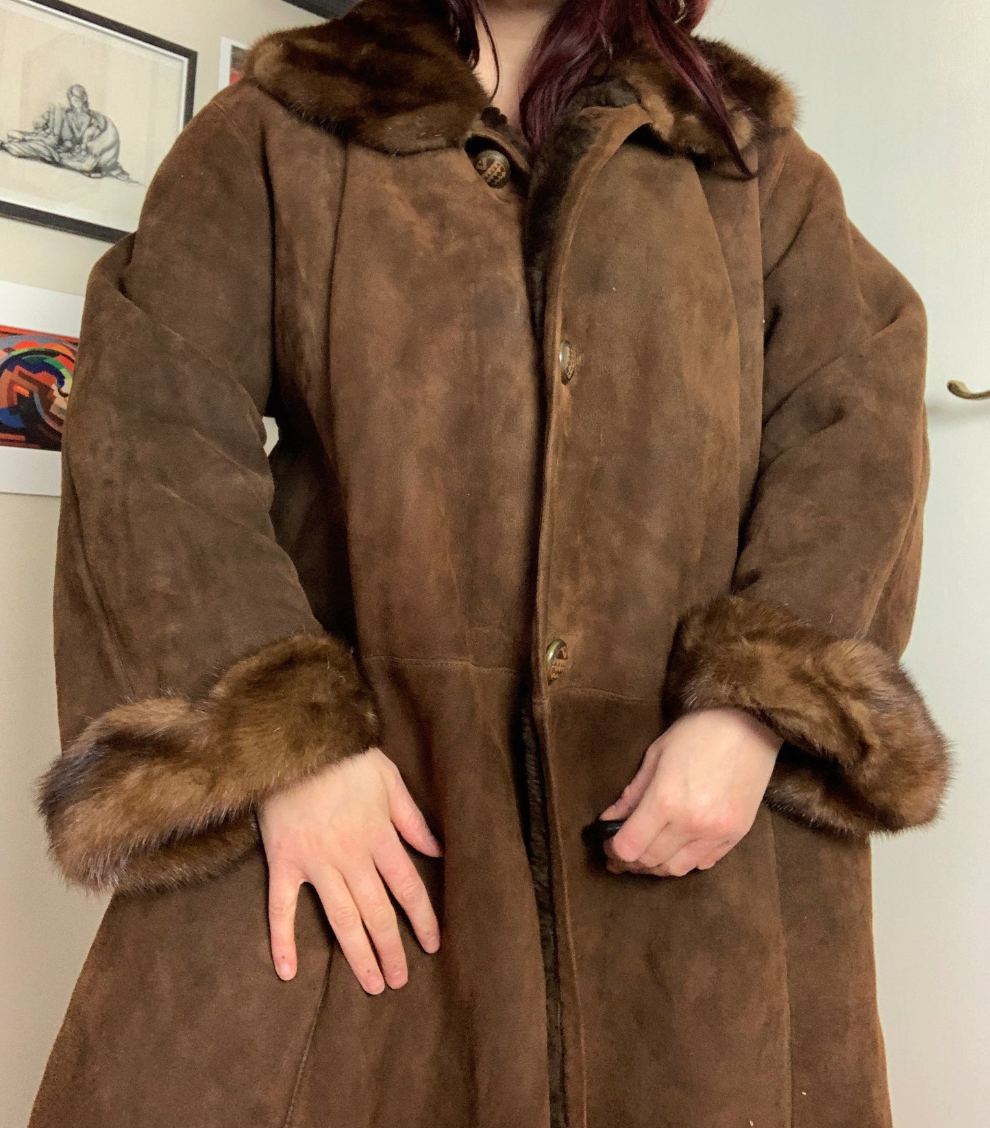 Lexi 90s Shearling Coat UK 18/XL