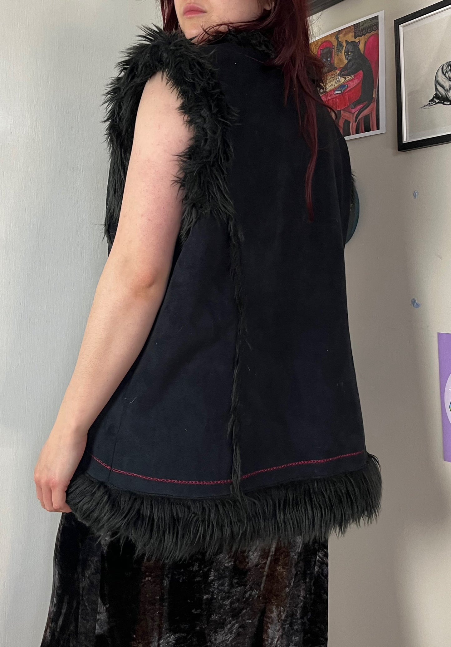 Sleeveless Afghan Coat XXL