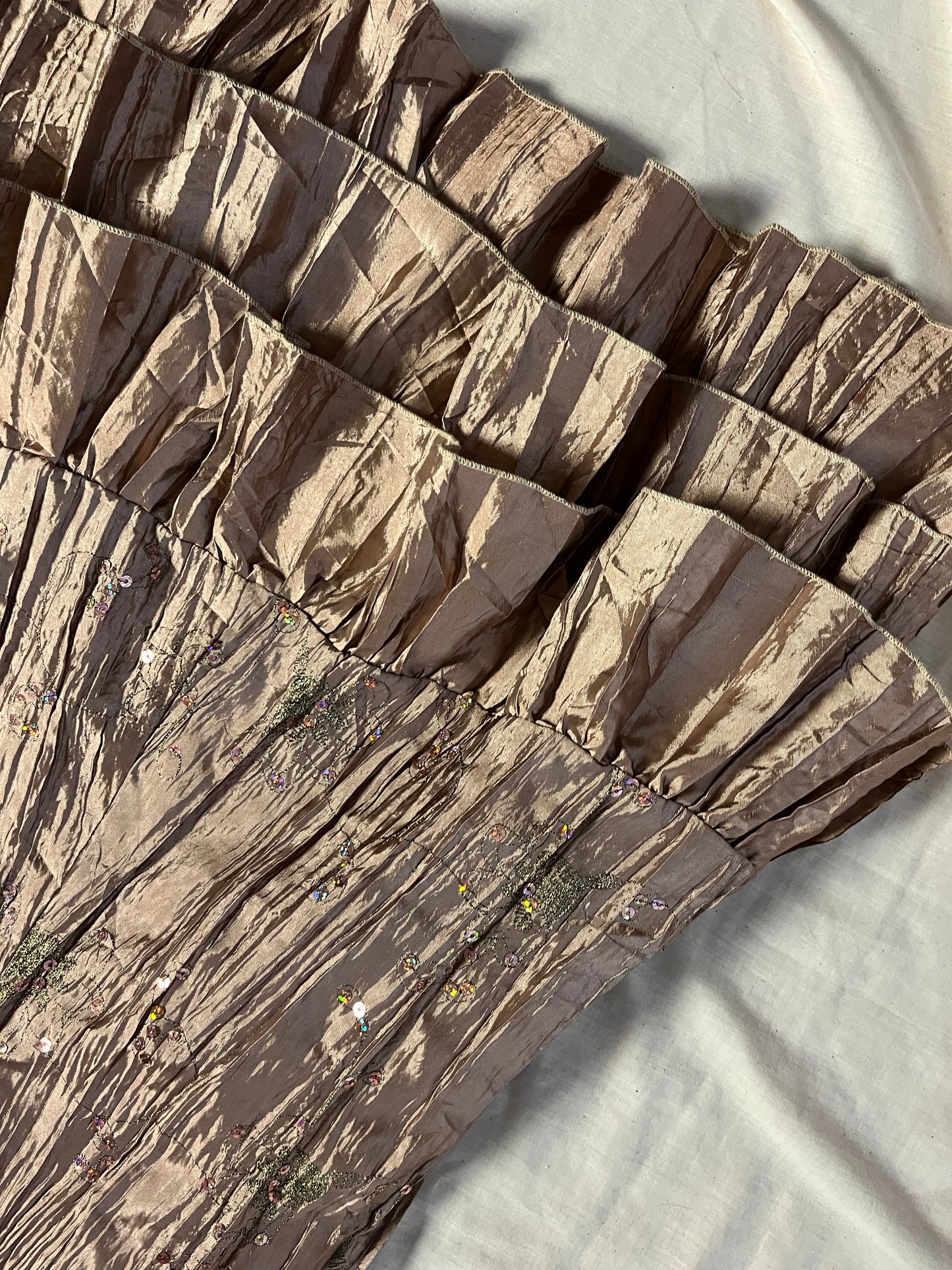 Gold Sequin Prom/Evening Dress - UK 10-12