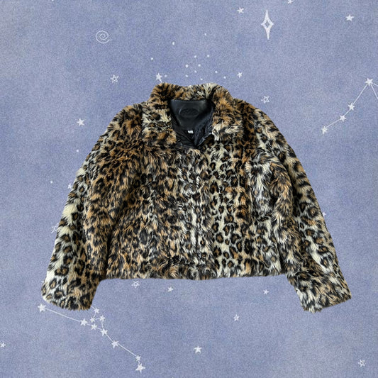 Leopard Print Coat UK 12
