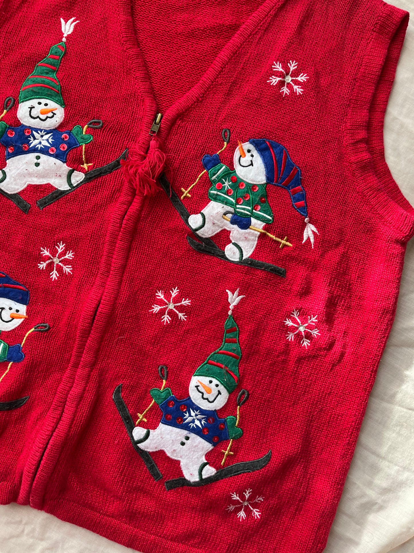 Let It Snow 1990s Sweater Vest UK 4-16/L