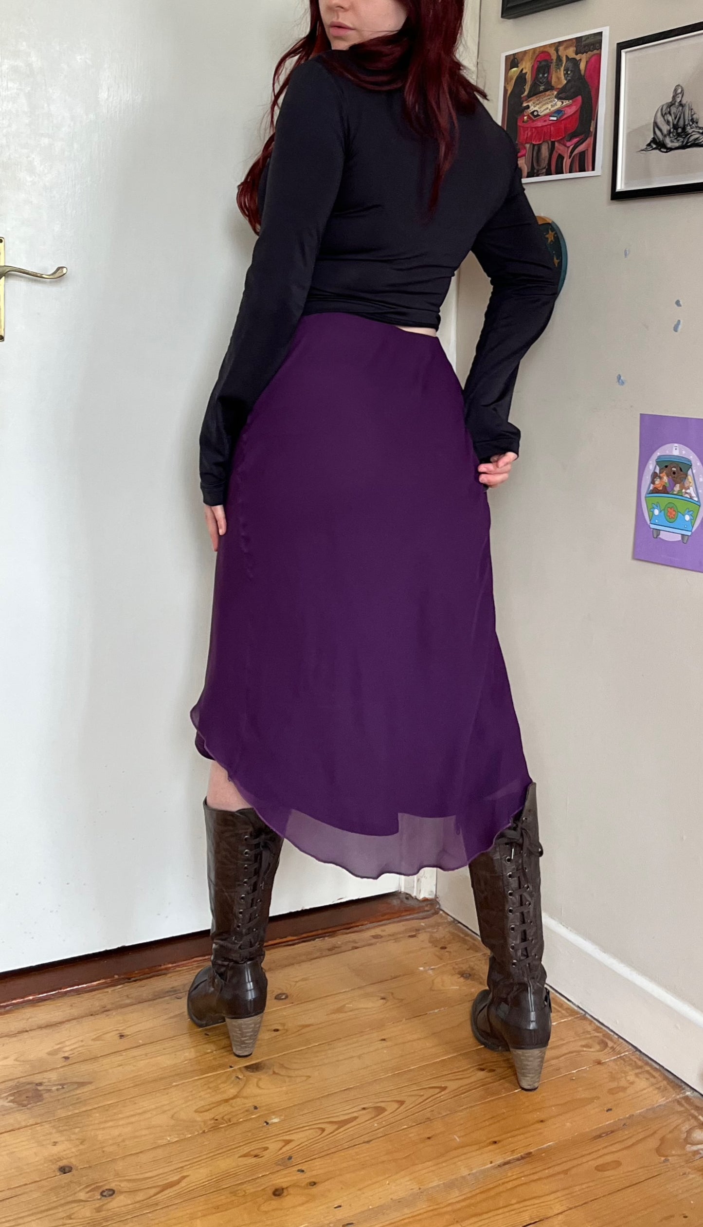 Purple New Look Skirt UK 8-10