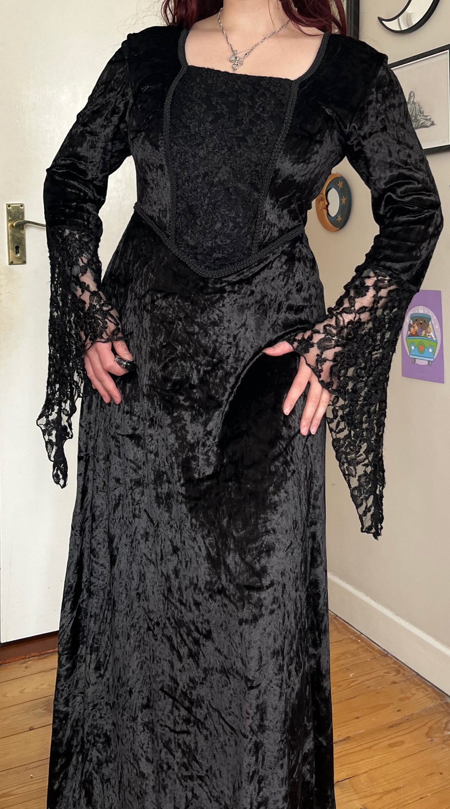 Nomads Velvet Dress UK 10
