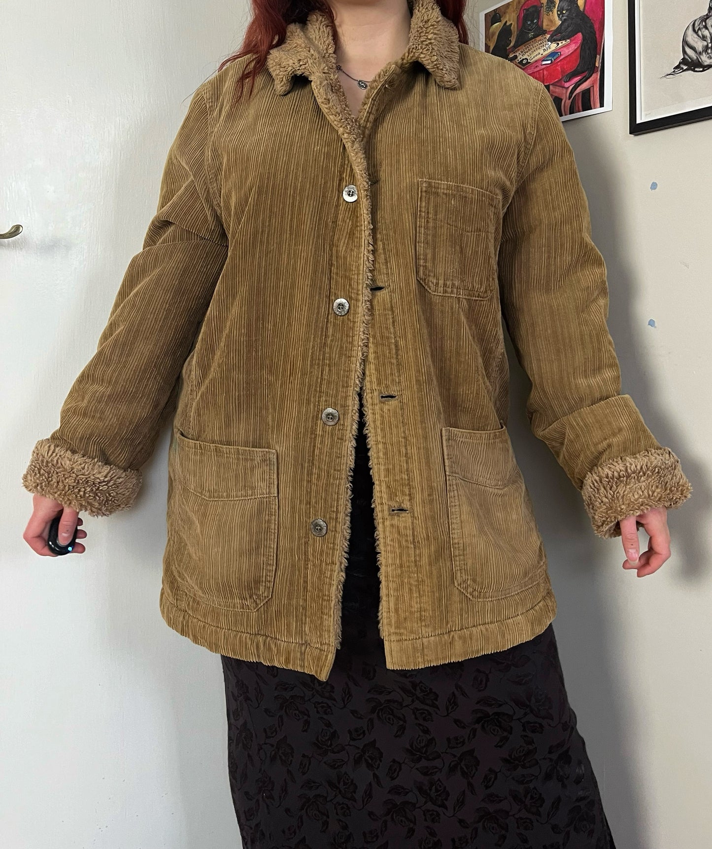 Amelia 90s Corduroy Coat UK 18/20