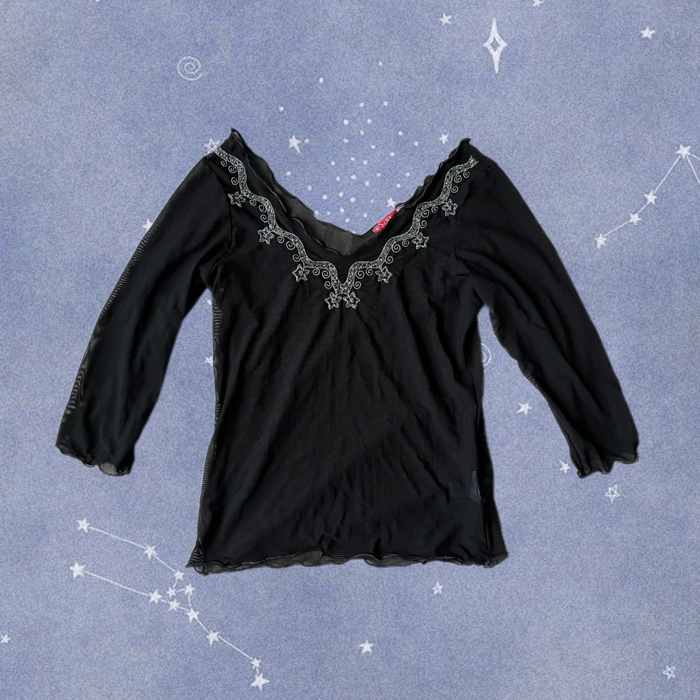 Mesh Beaded Top - UK 10