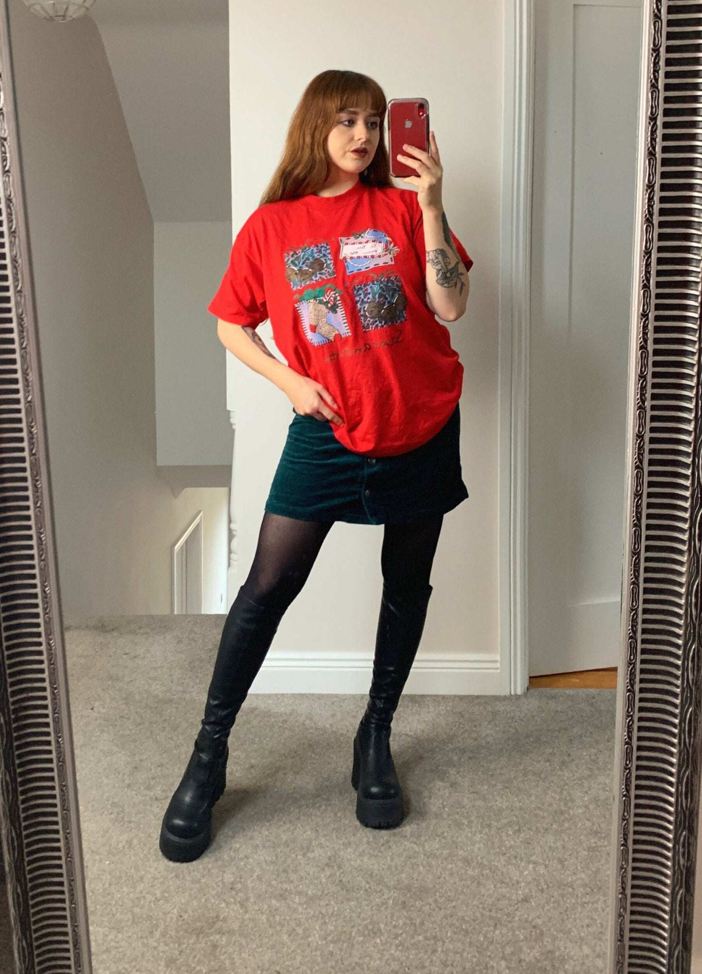 Holly 90s Christmas T-Shirt UK 4-14