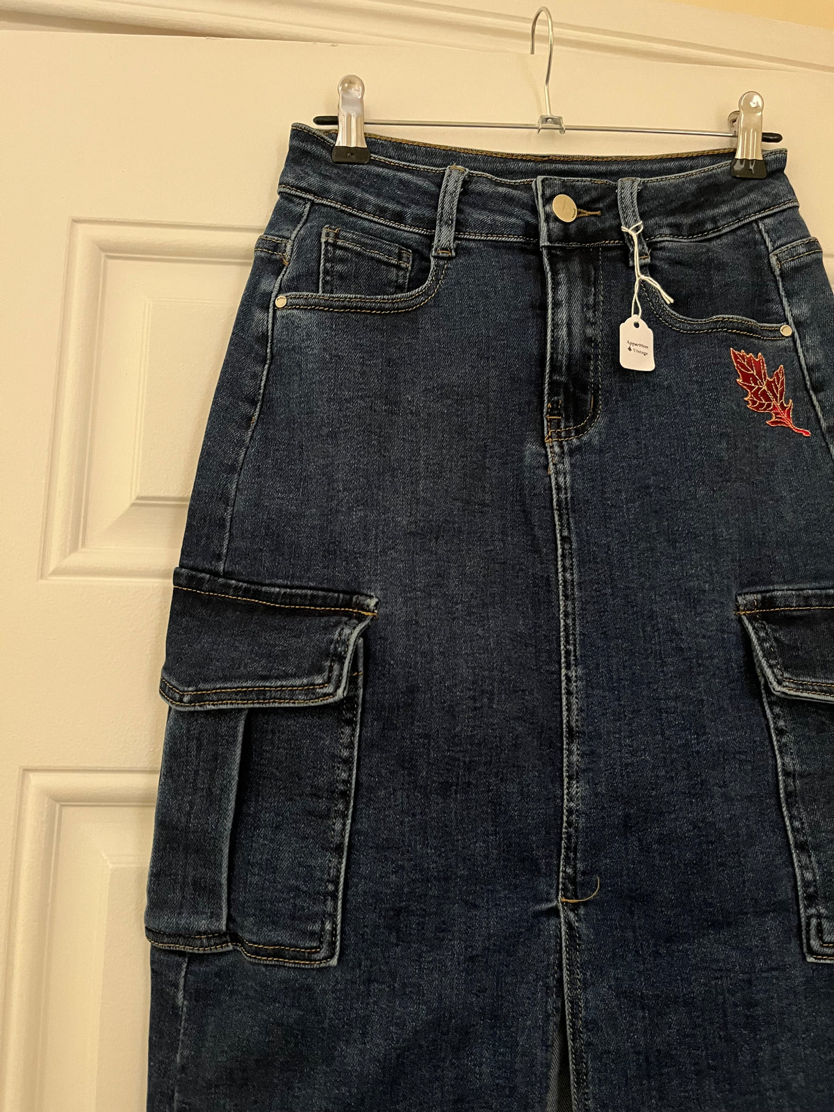 90s Denim Skirt UK 6-10