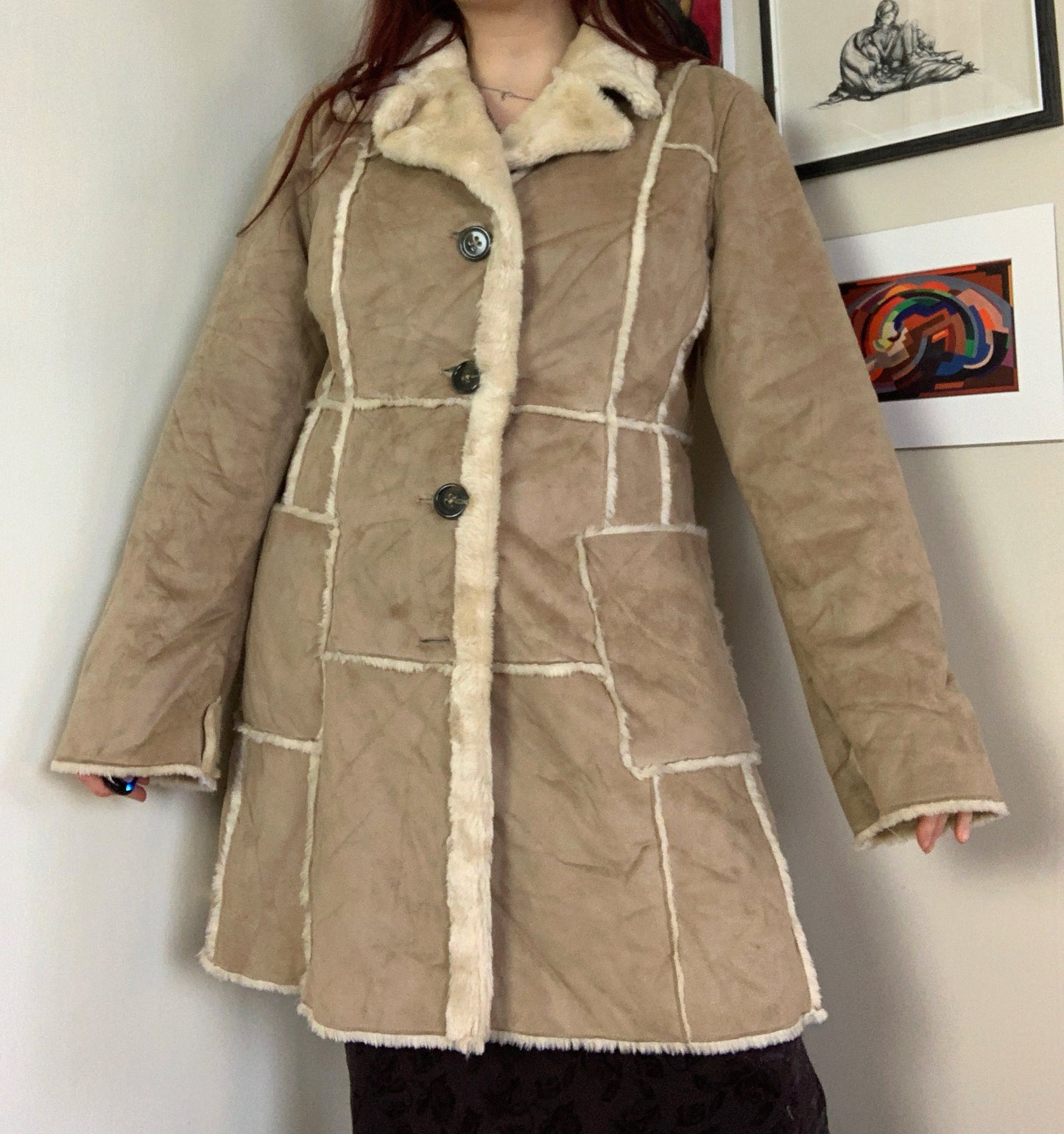 Maisie 90s Afghan Coat UK 12