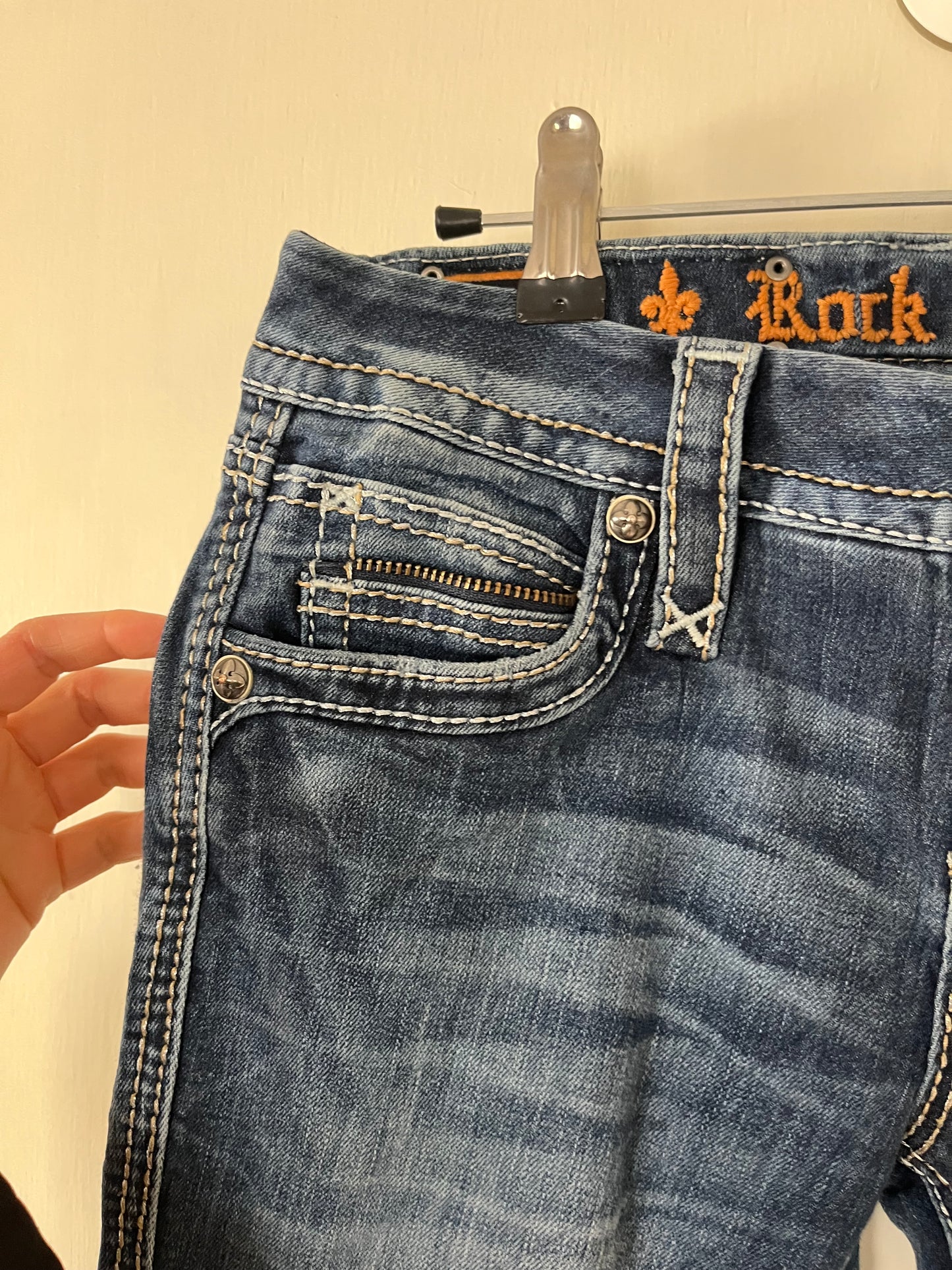 Y2K Rock Revival Jeans UK 8