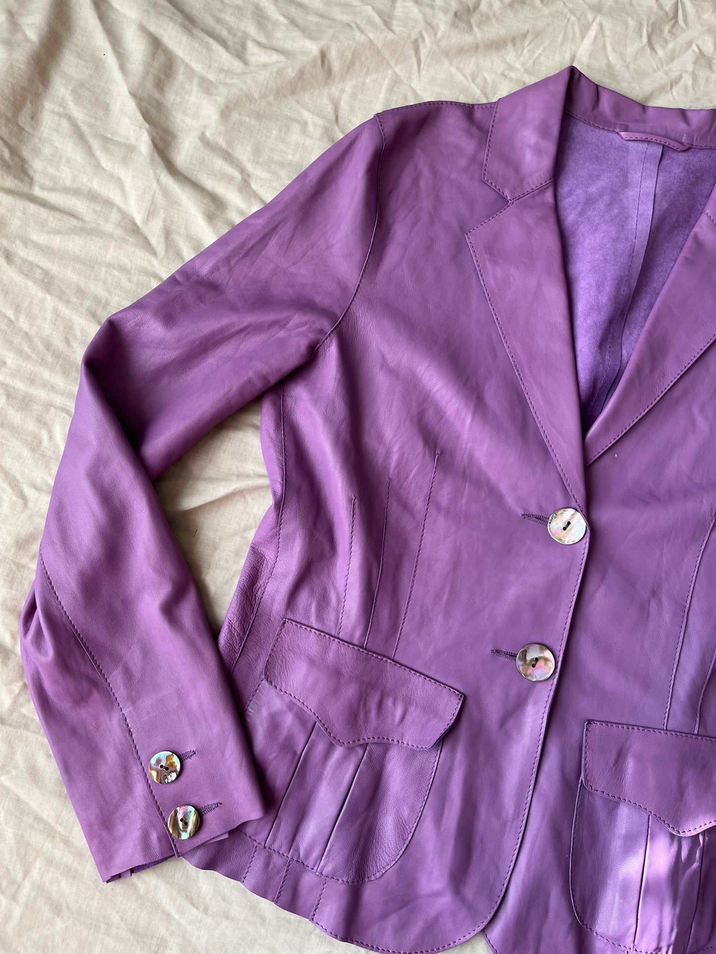 Daphne Leather Jacket UK 10