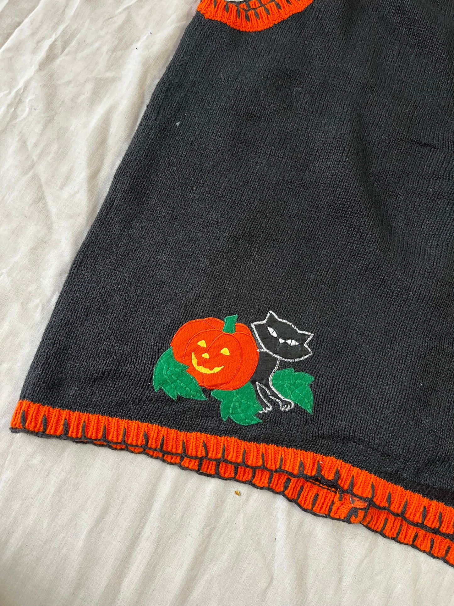 Pumpkin Patch 1990s Halloween Sweater Vest XL/2X