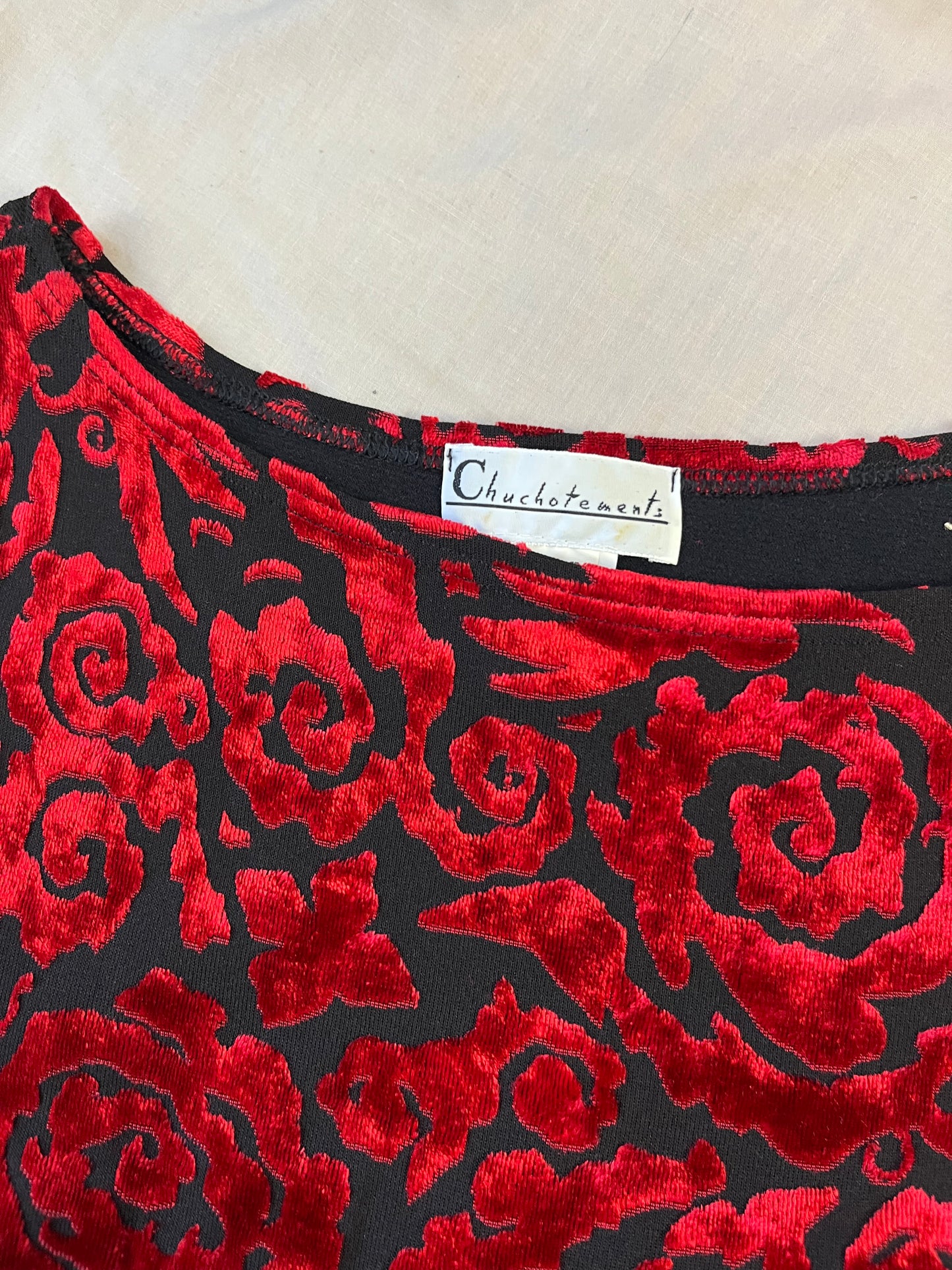 Burnout Velvet Dress UK 10