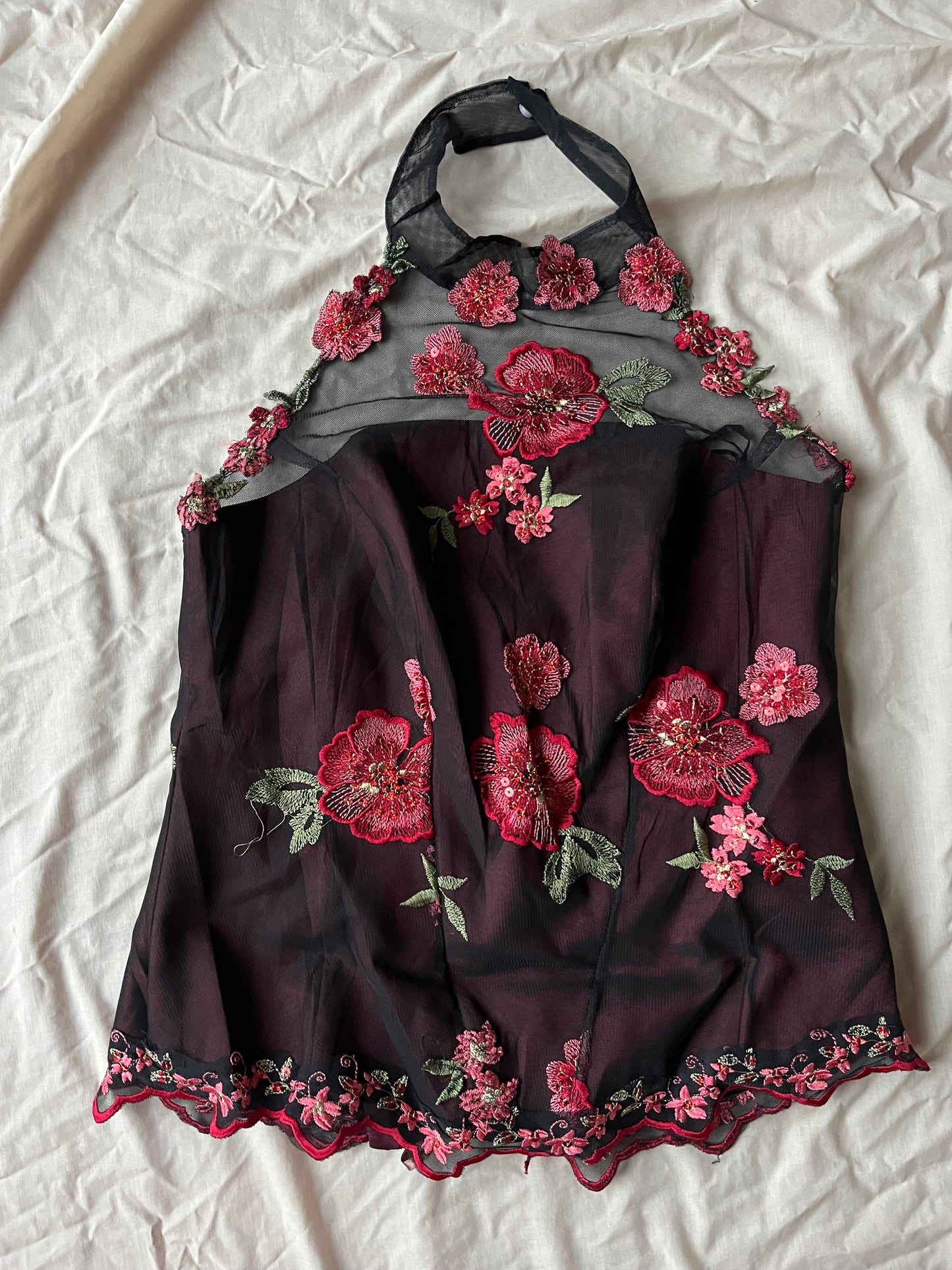 Floral Corset Top - UK 8-10