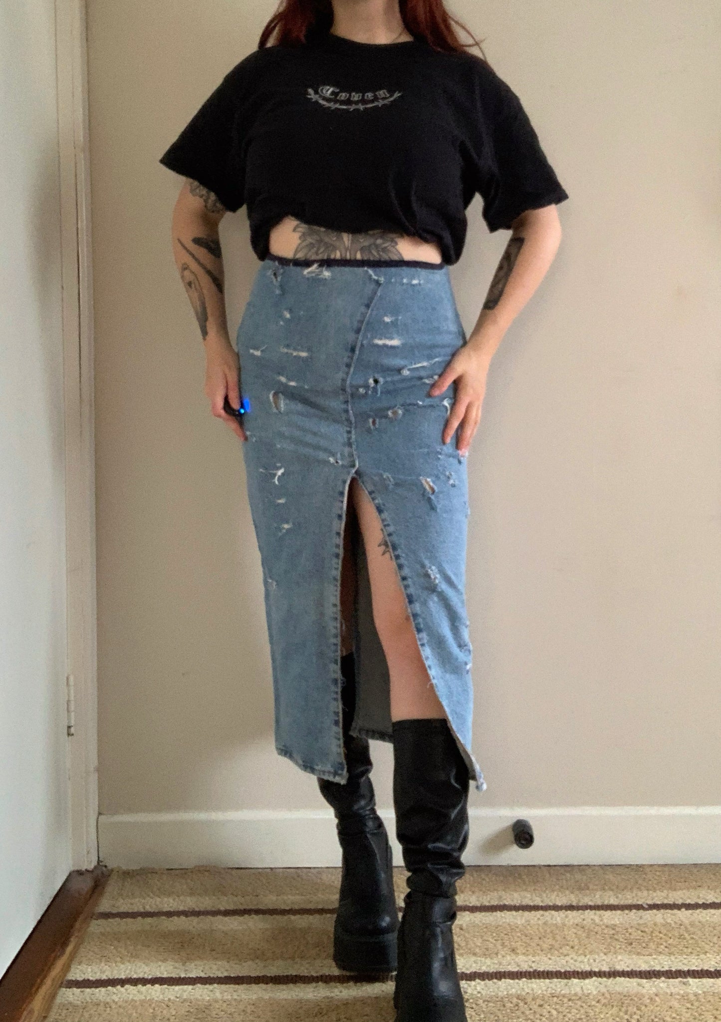 Dana 90s Denim Skirt UK 10