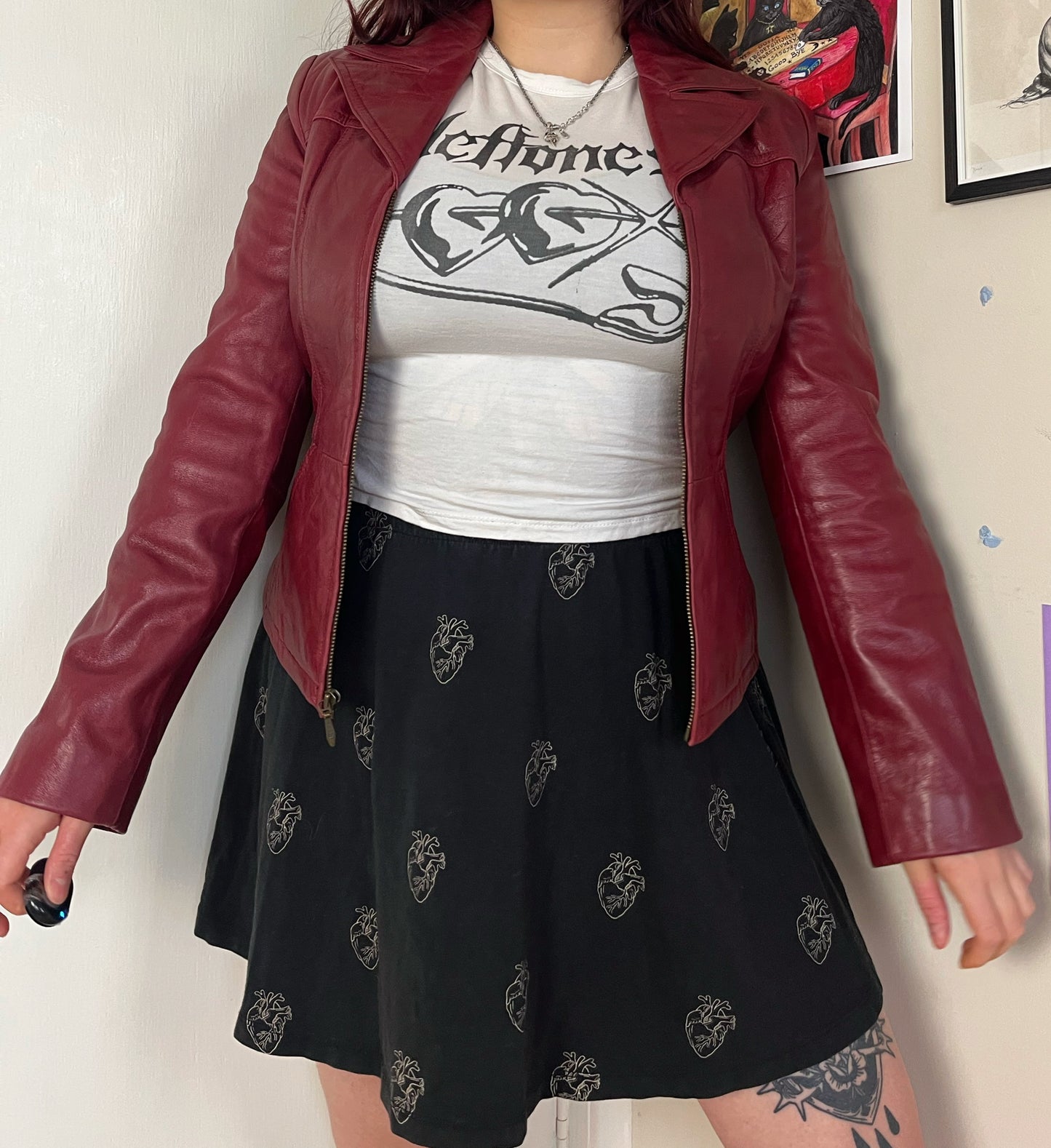 Katherine Leather Jacket UK 8