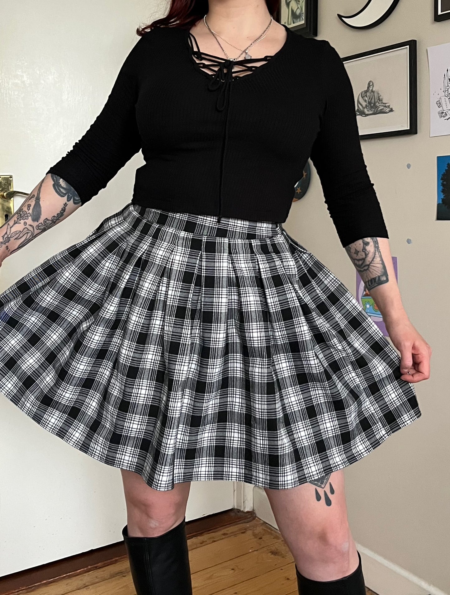 Plaid Skirt UK 10